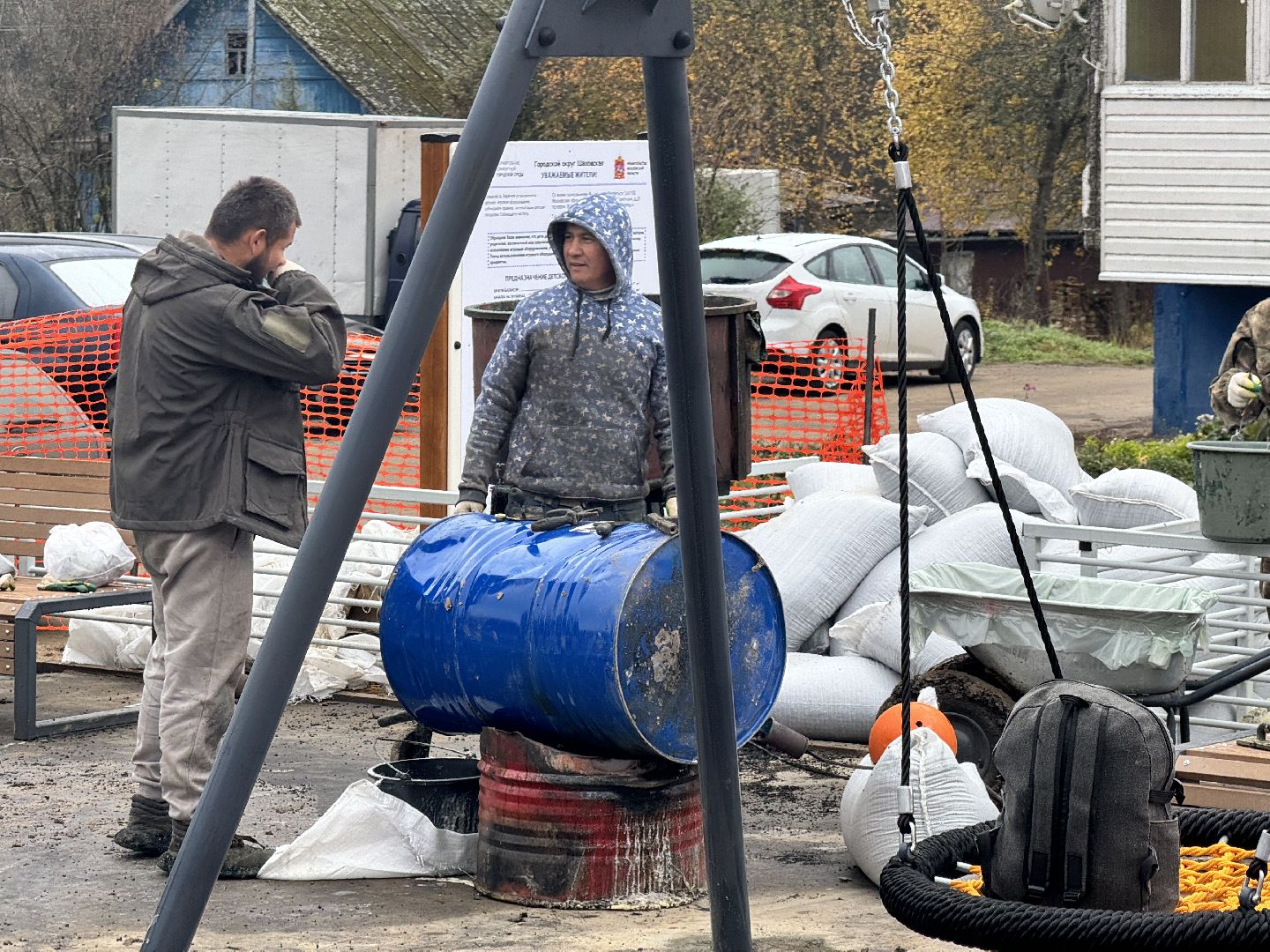 шаховская, противоударное покрытие, детская площадка,