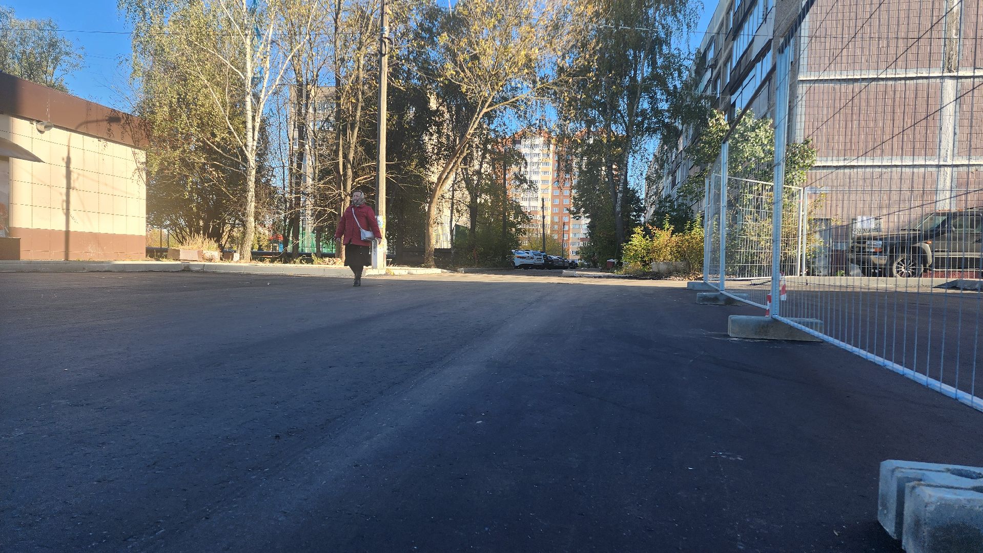 Домодедово, Новая парковка, Парковка, Подмосковье, Дорожные работы, асфальтирование дворов дорог,