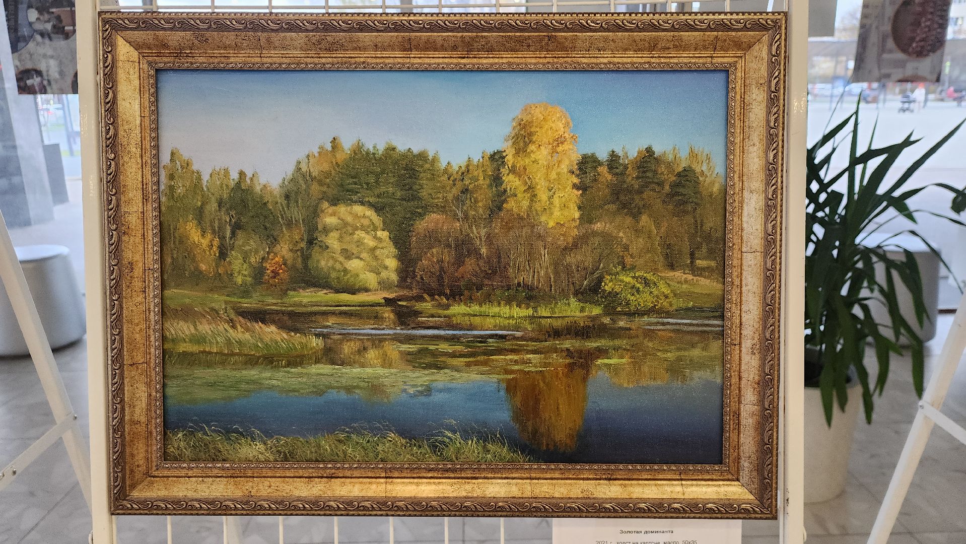 ивантеевка, художественная выставка, живопись, картины маслом, осень, город, художник,родина,