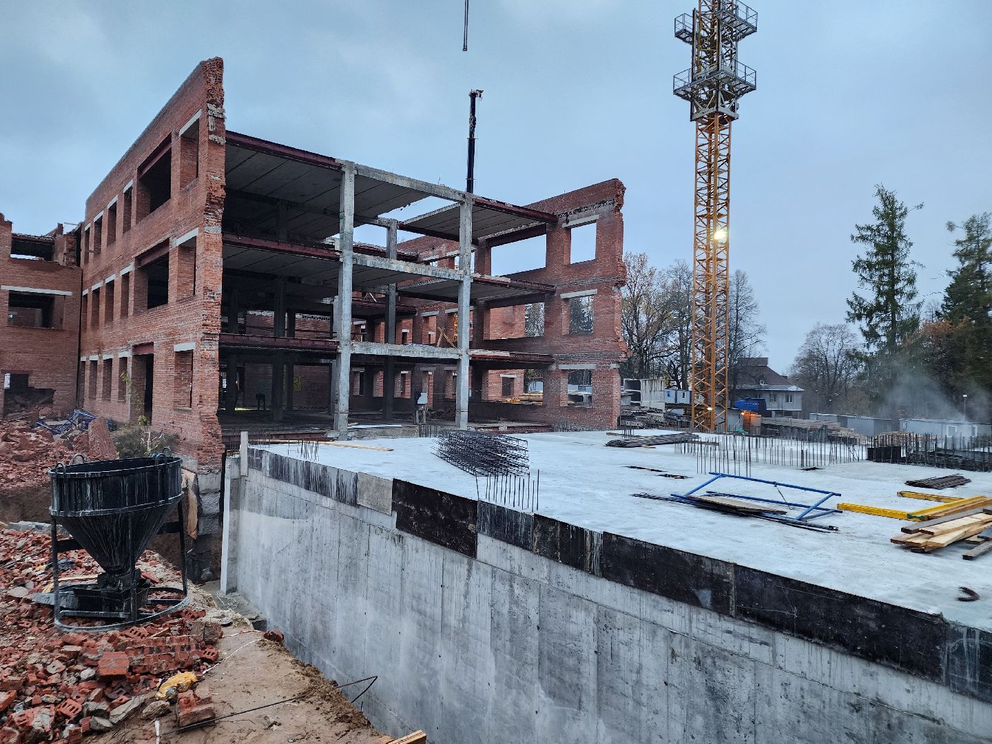 Чехов, поселок Мещерское, психиатрическая больница, лечебный корпус, реконструкция, обновление, строительство,