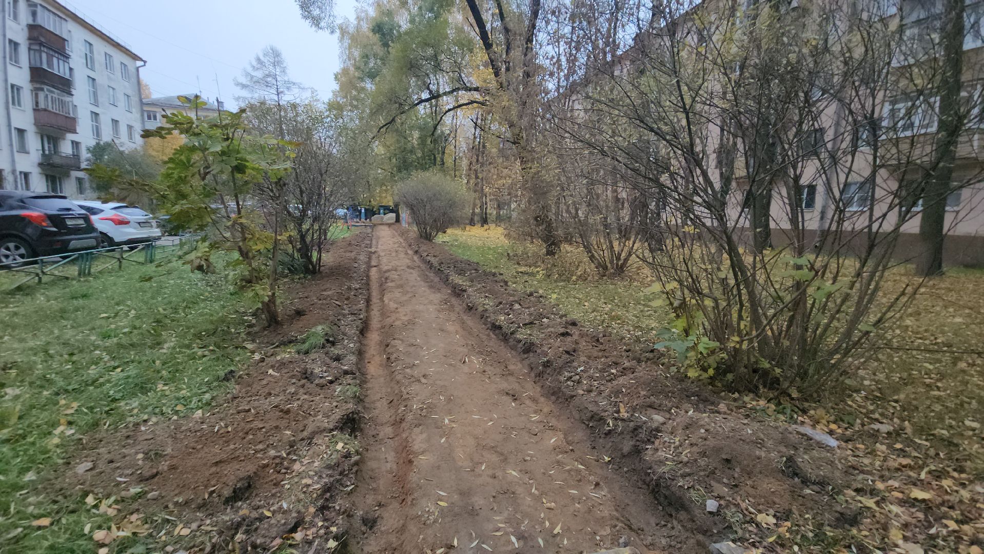 Благоустройство, ремонт дорог во дворах, тротуар,