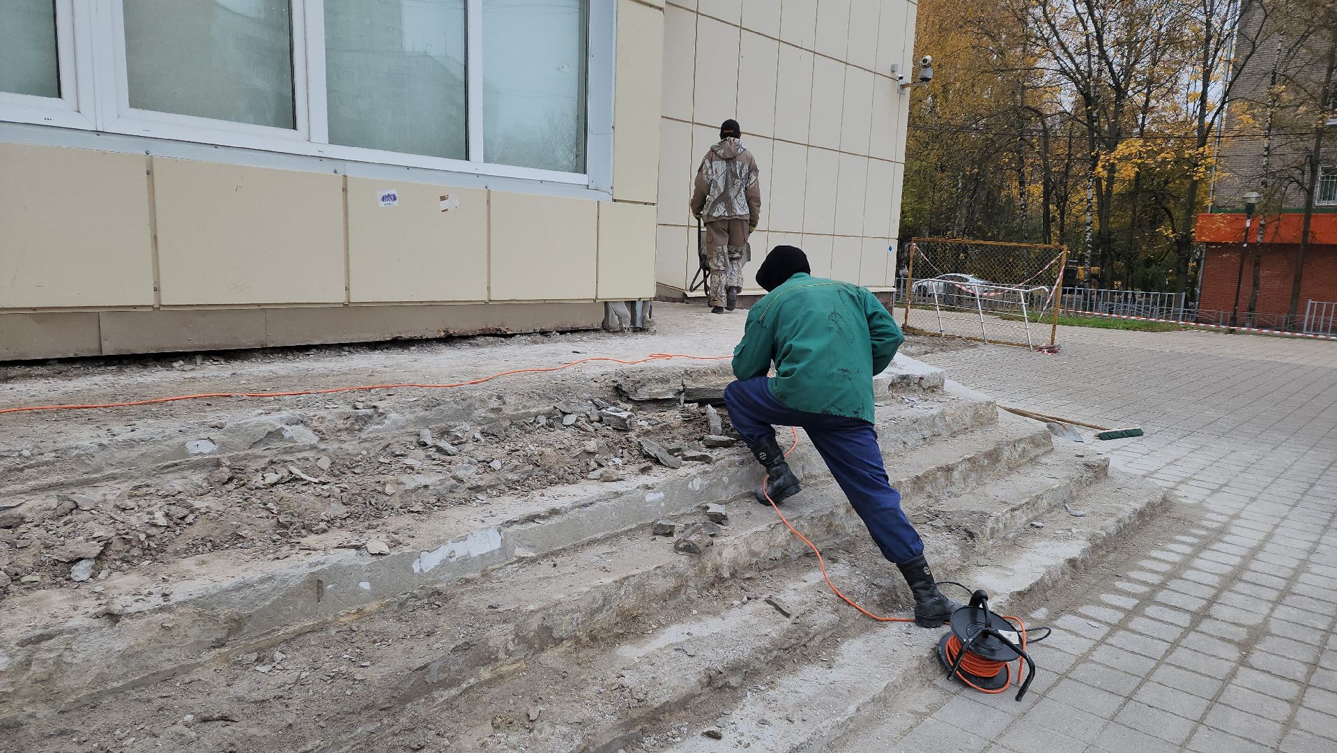 входная группа, Ремонт, ступени, пандус, лобня,