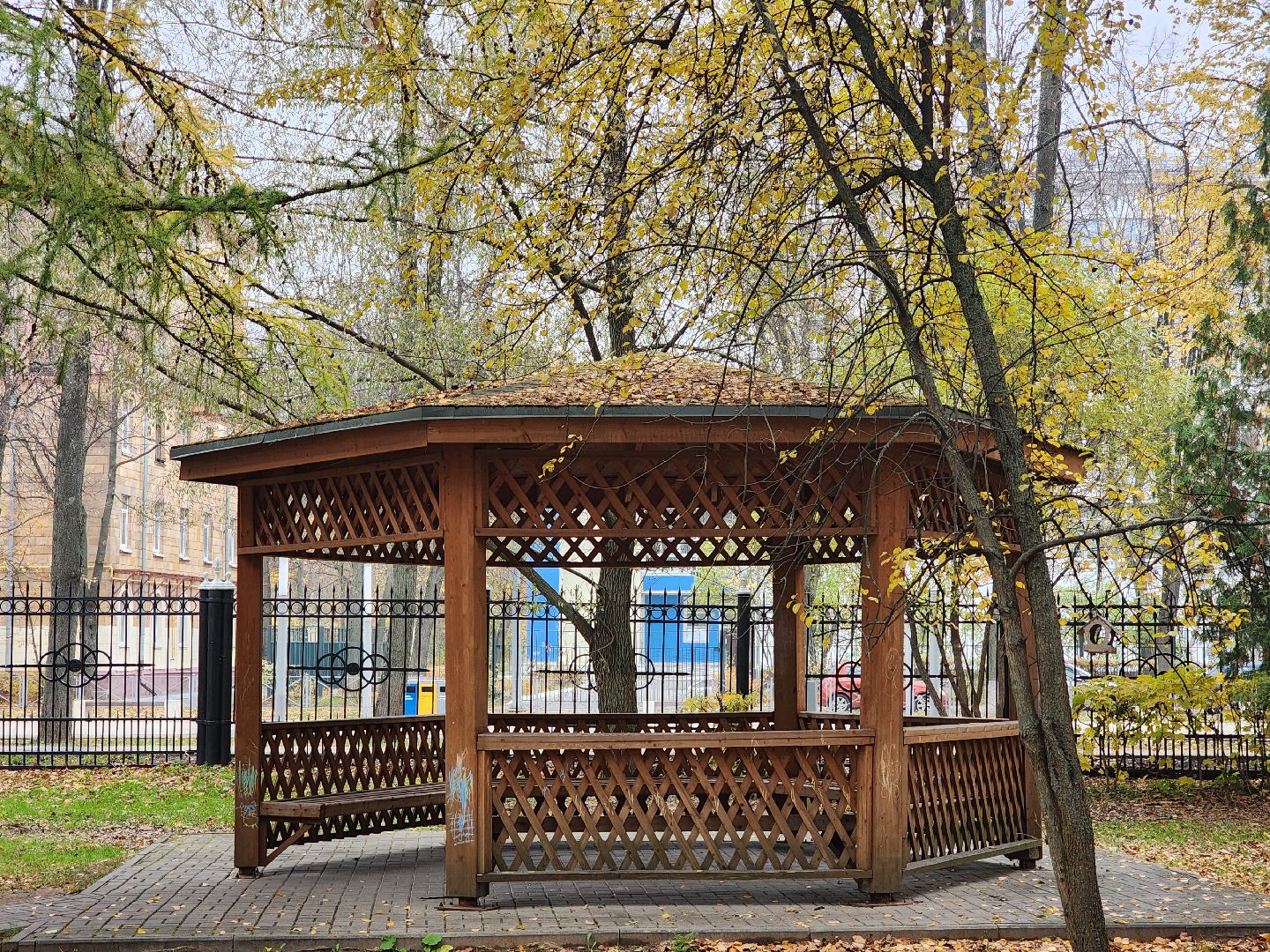 королёв, центральный парк, подготовка к зиме,