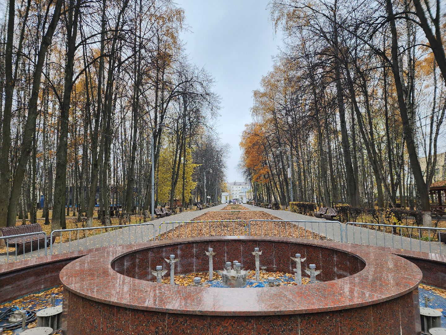 королёв, центральный парк, подготовка к зиме,
