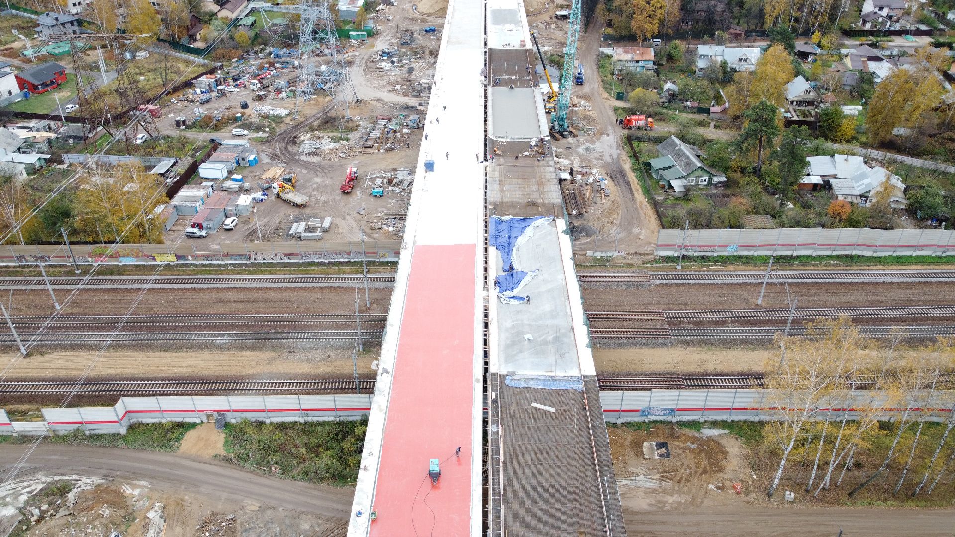 мытищи, мытищинская хорда, дорога, видео с коптера,