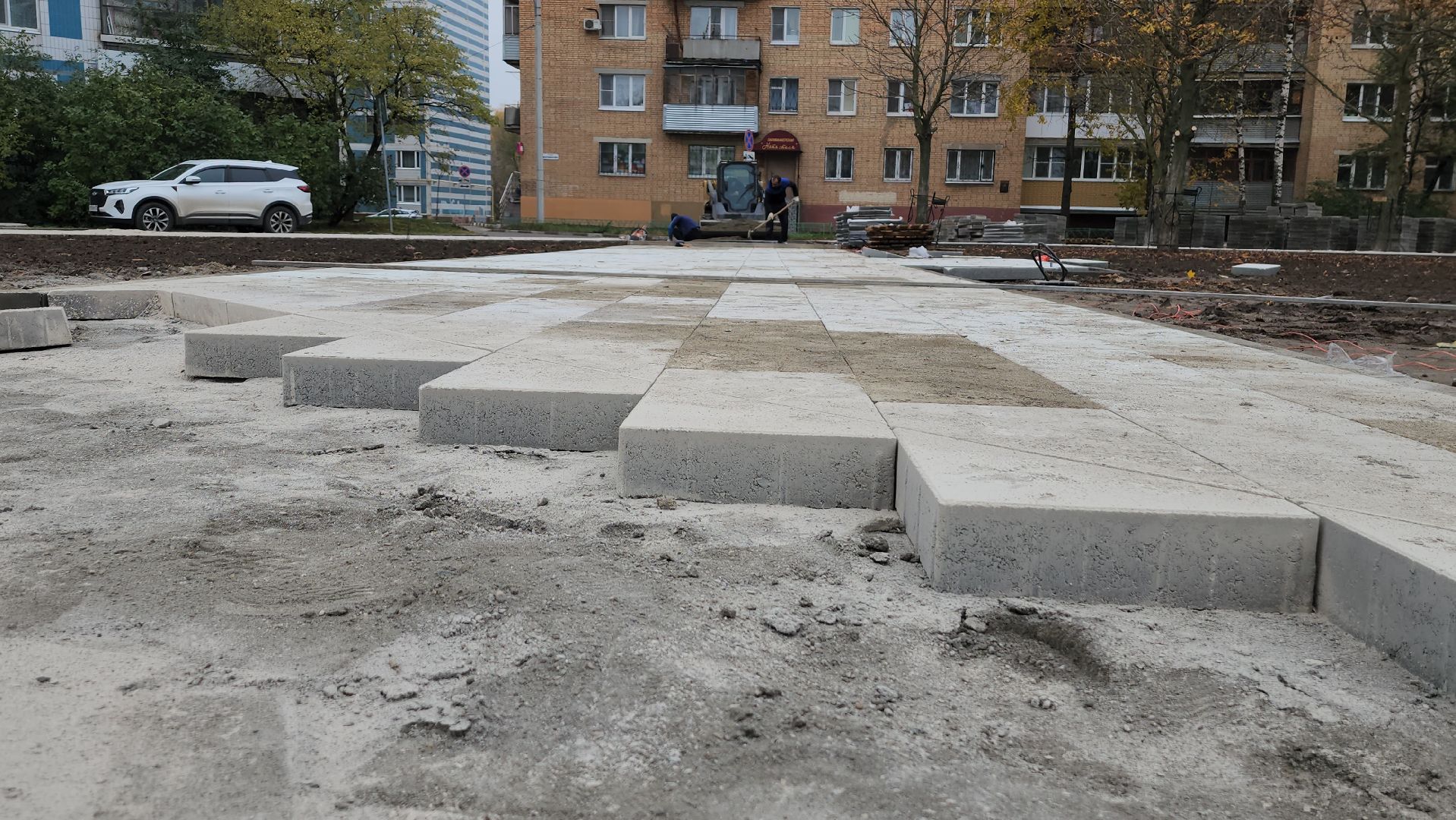 серпухов, площадь звездная, черный тюльпан, благоустройство, пешеходная дорожка,