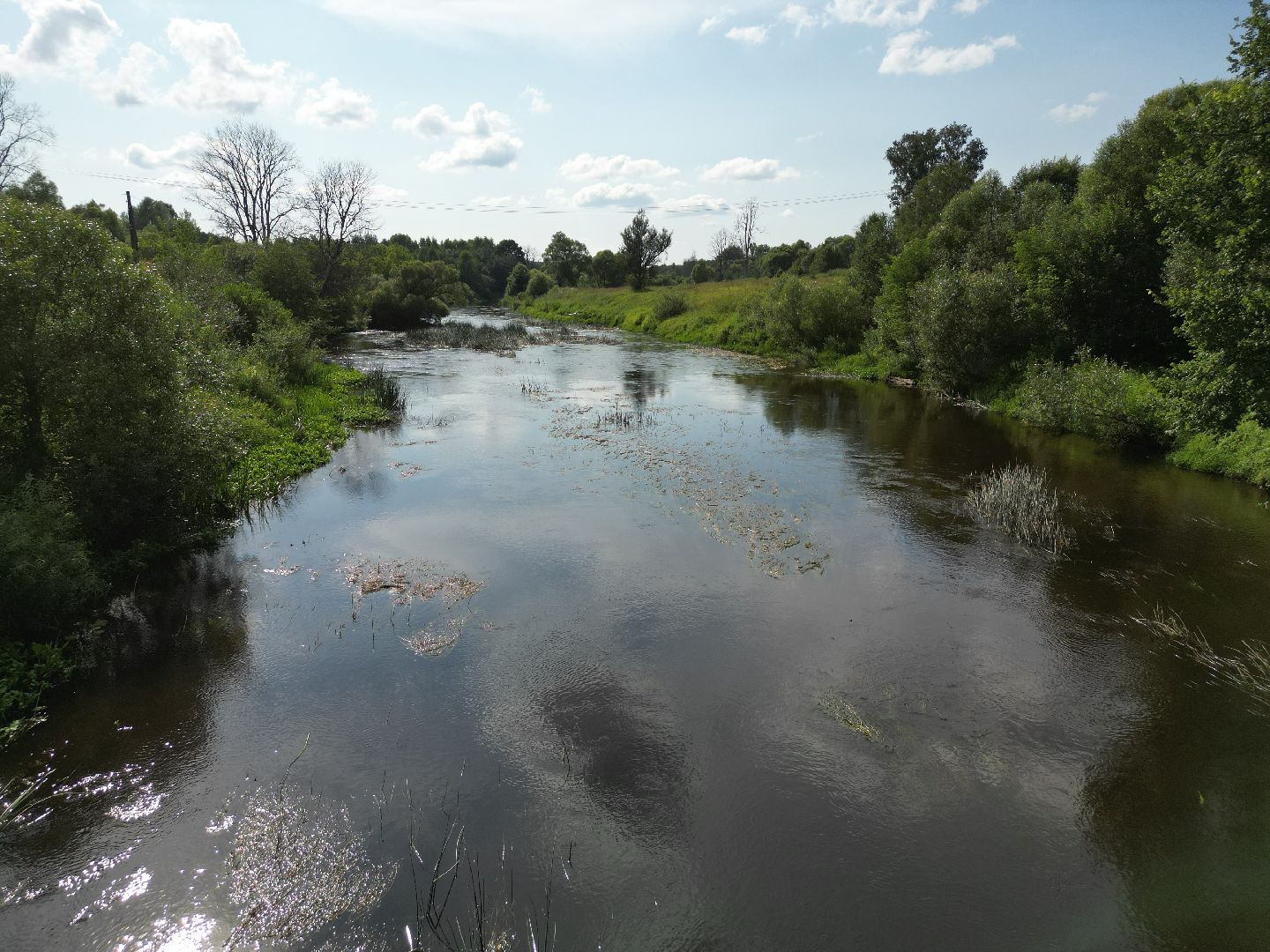 видео с коптера, талдом, мост, церковь,