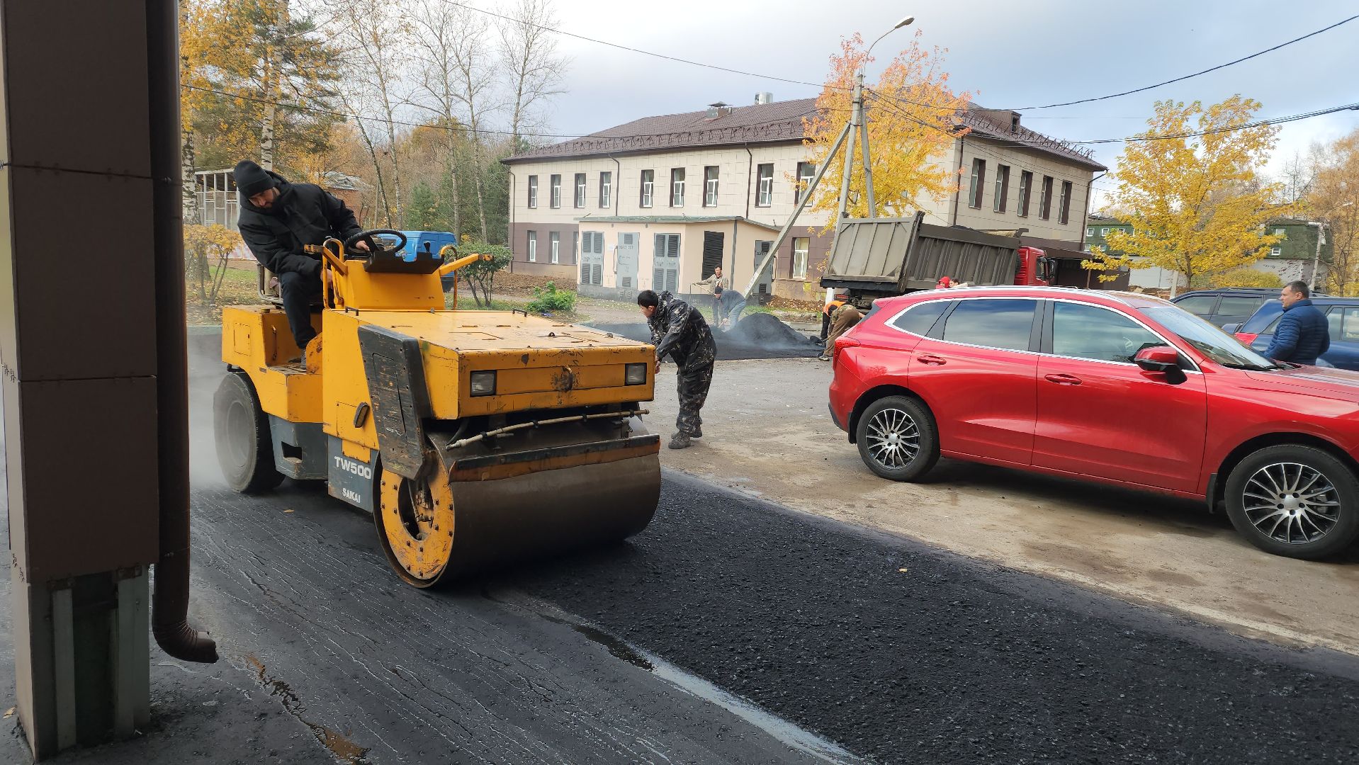 Благоустройство территории, Асфальт, асфальтирование, Долгопрудный,