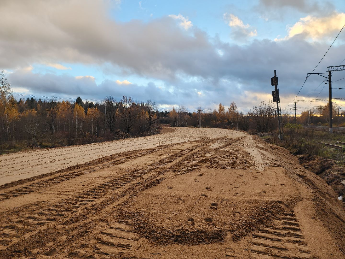 строительство дороги, объездная дорога, тучково, руза, рузский городской округ, московская область, Подмосковье,