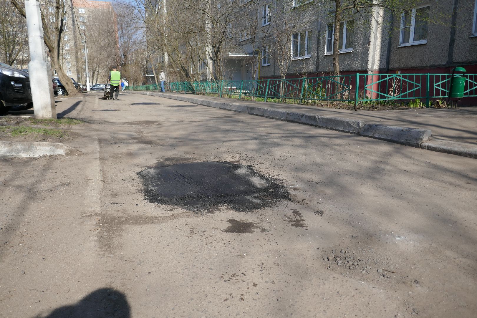 Подольск, двор, ямочный ремонт