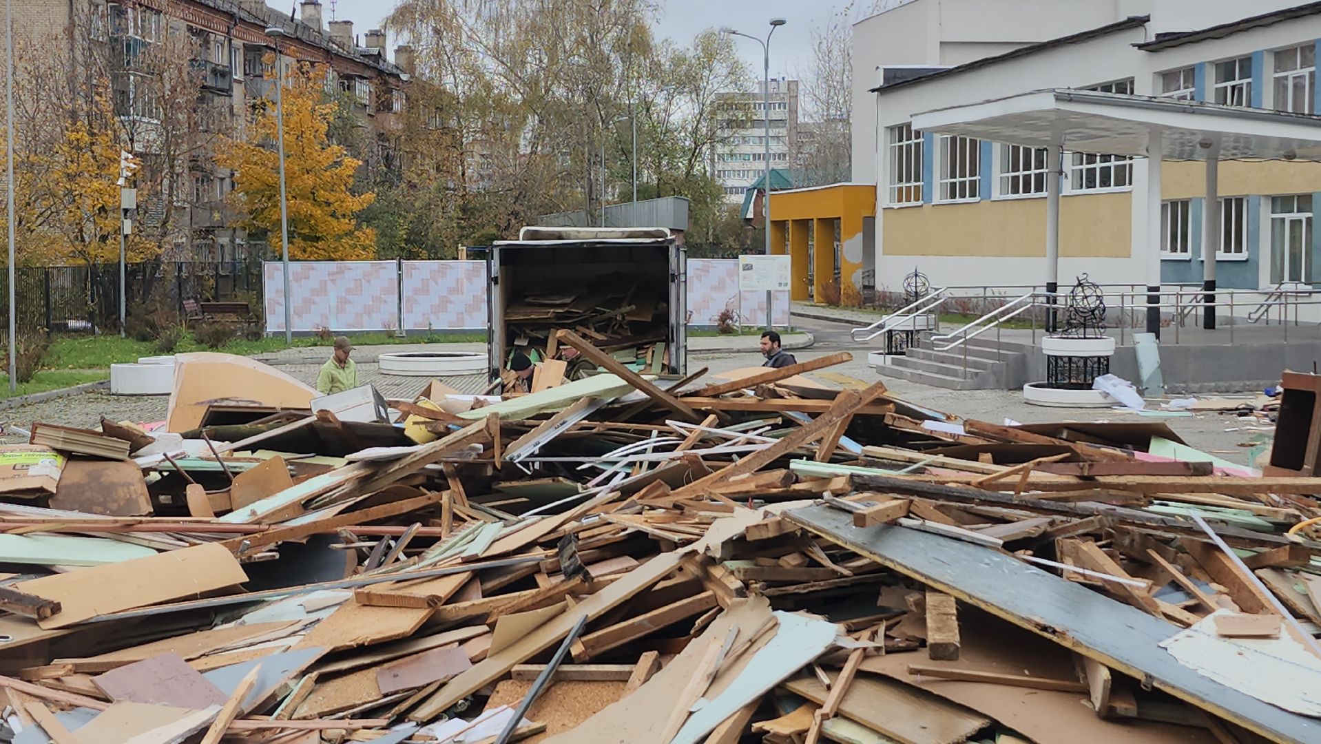 серпухов, ремонт школы, улица советская, образование, демонтаж,