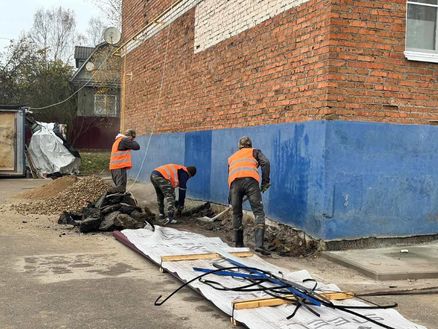 шаховская, ремонт кровли, ремонт отмостки,