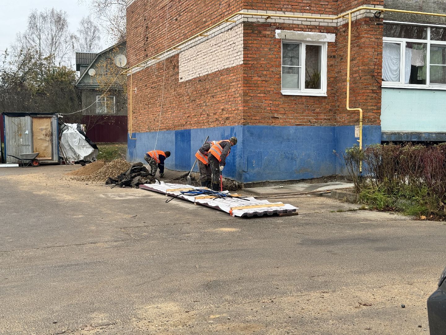 шаховская, ремонт кровли, ремонт отмостки,