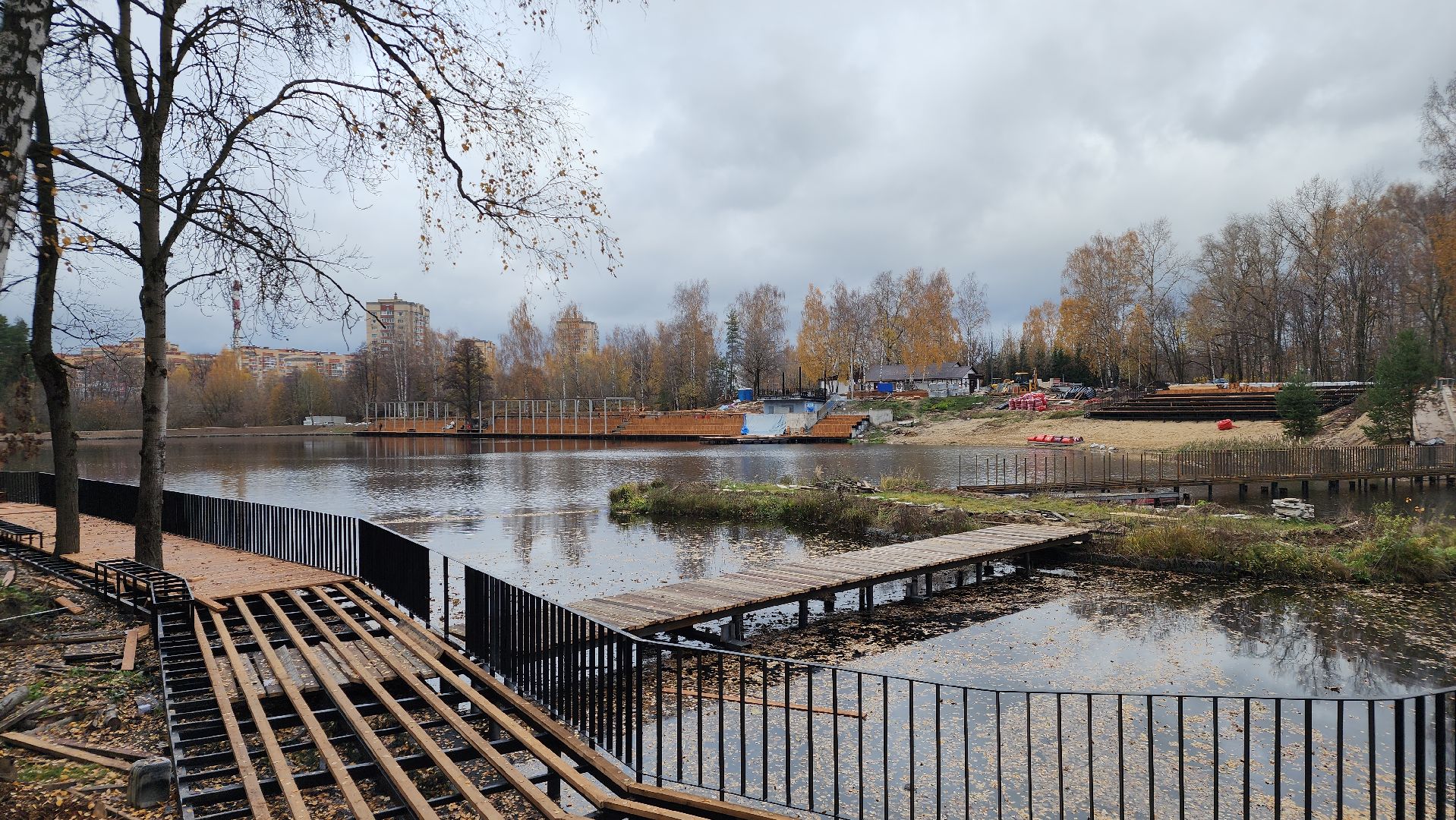 благоустройство, набережная, Лосино-Петровский,