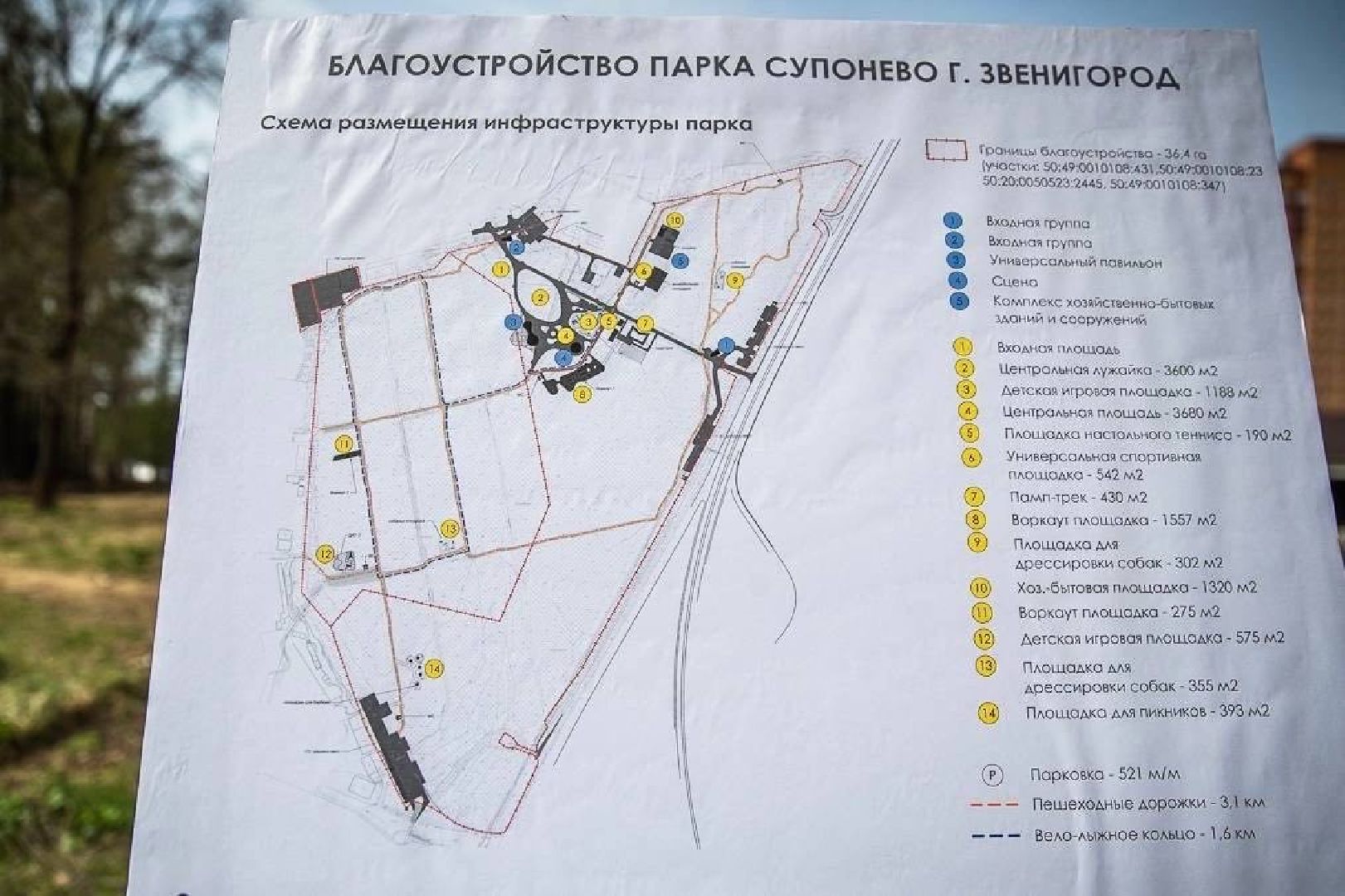 Звенигород, Супонево, благоустойство, парки подмосковья,