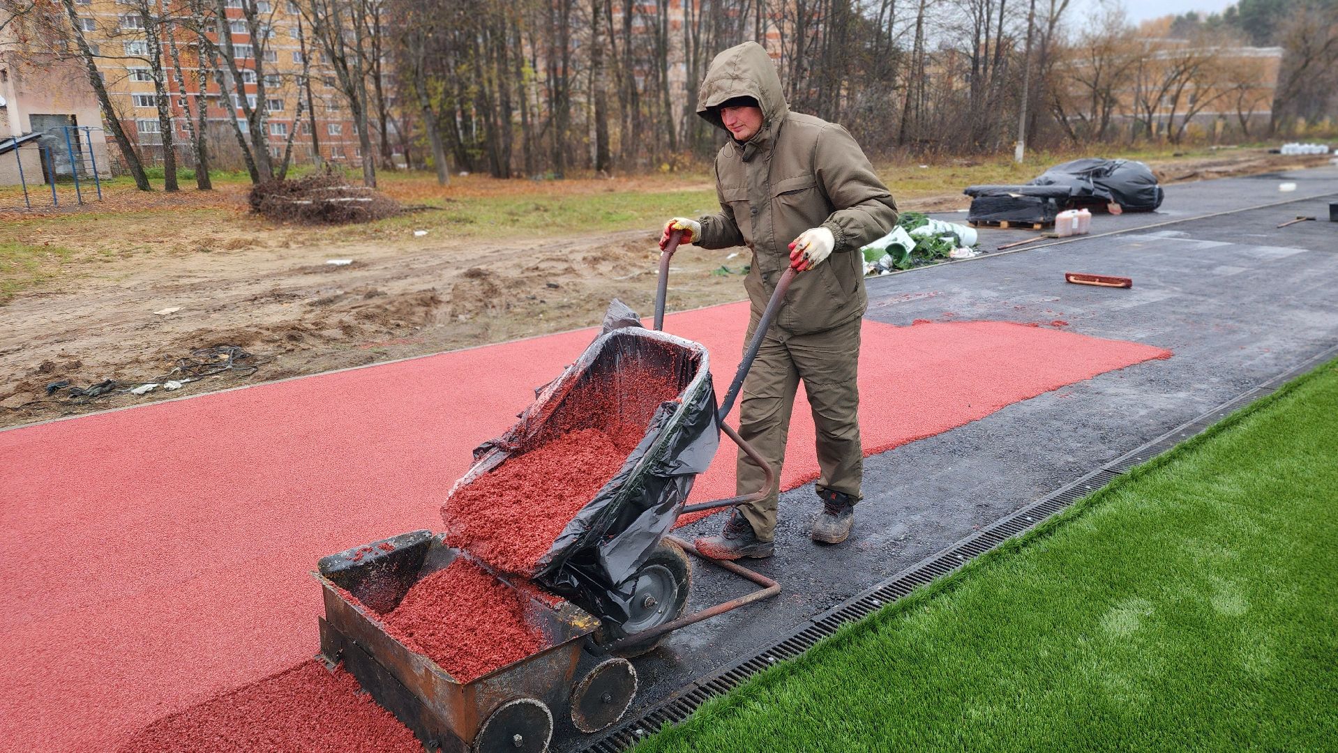 спорт, строительство, стадион, спорт Подмосковья, Лосино-Петровский,