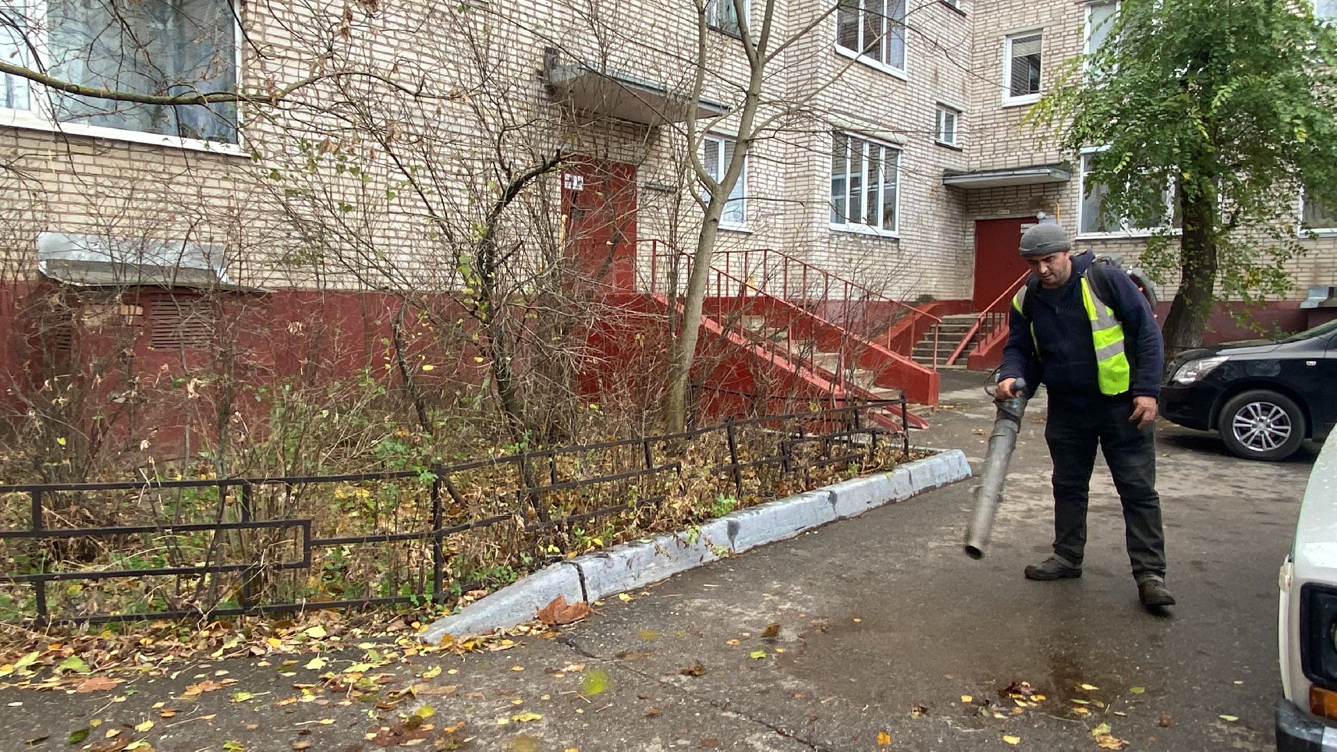 Листья, Уборка, Уборка листвы, вертикалка,