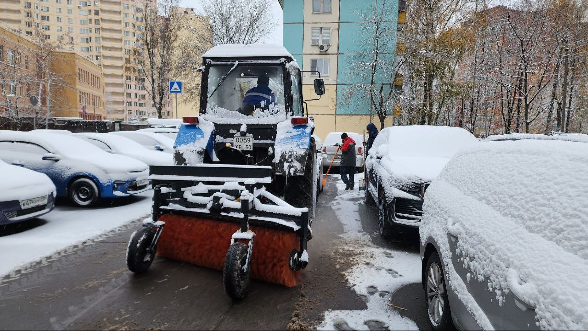 Реутов, ЖКХ, снегопад, уборка снега, дворники, вертикалки