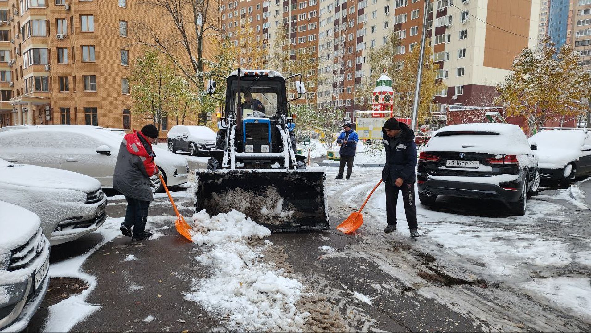 Реутов, ЖКХ, снегопад, уборка снега, дворники, вертикалки