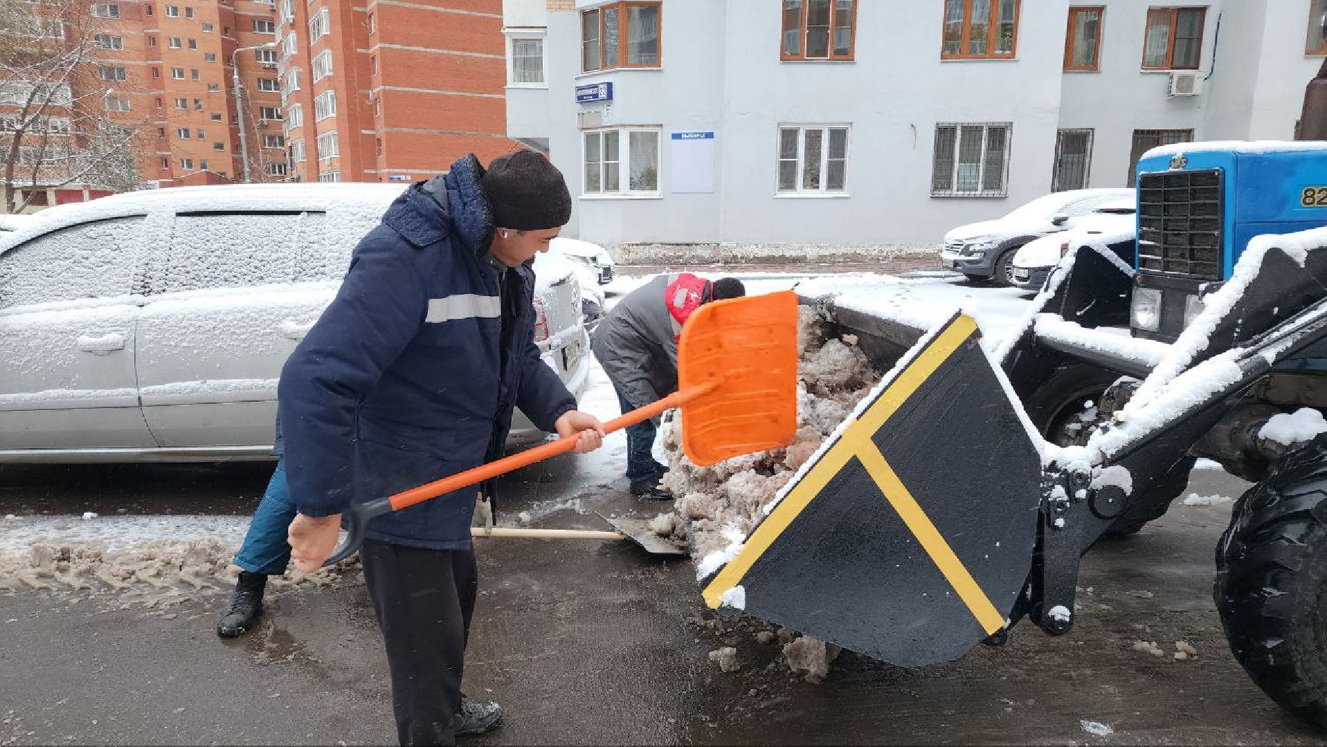 Реутов, ЖКХ, снегопад, уборка снега, дворники, вертикалки