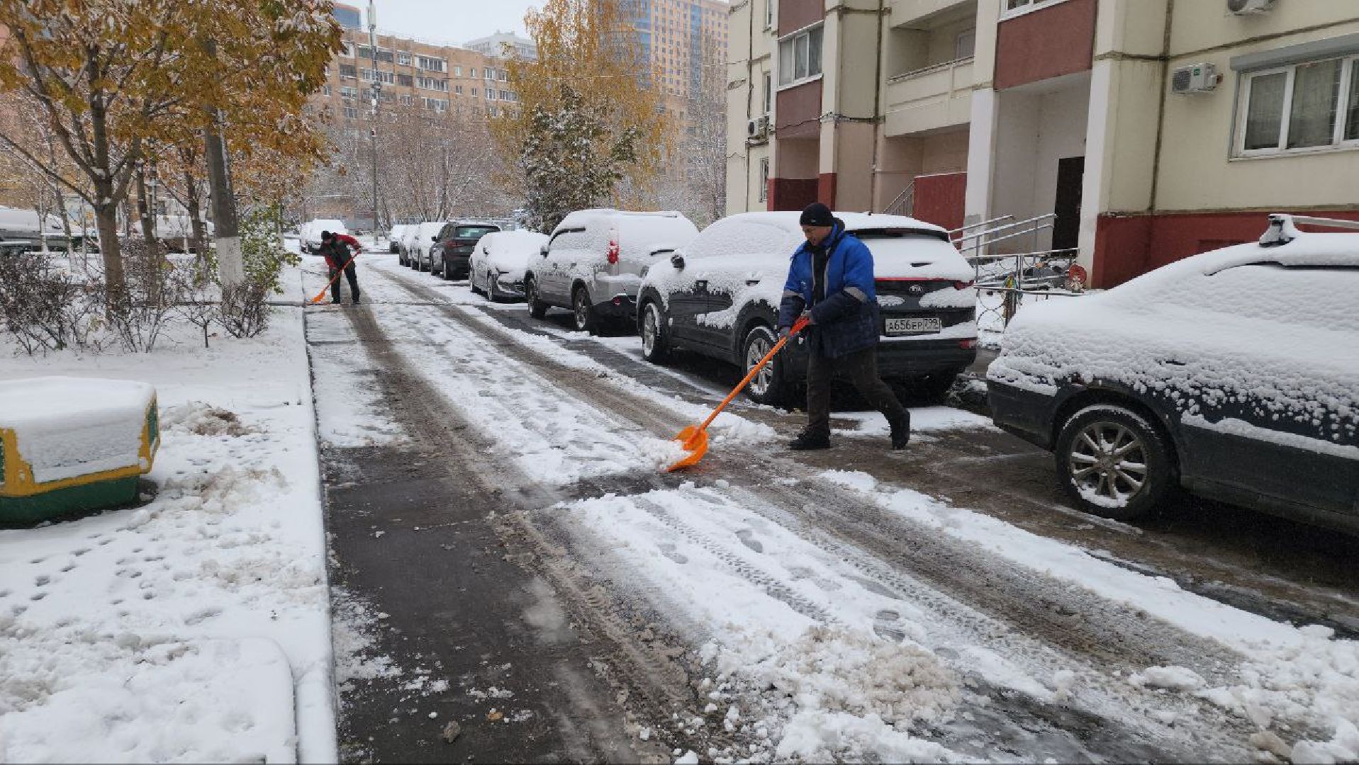 Реутов, ЖКХ, снегопад, уборка снега, дворники, вертикалки
