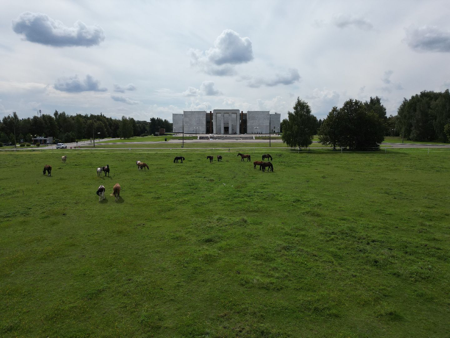 подольск, горки ленинские, музей, видео с коптера,