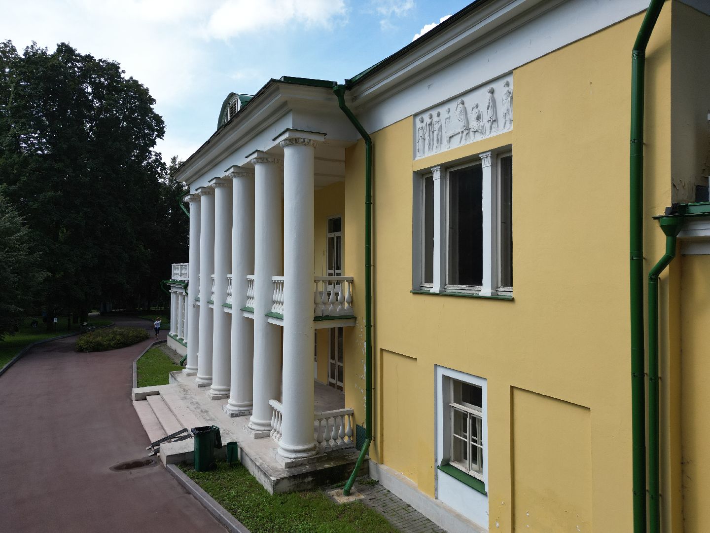 подольск, горки ленинские, музей, видео с коптера,