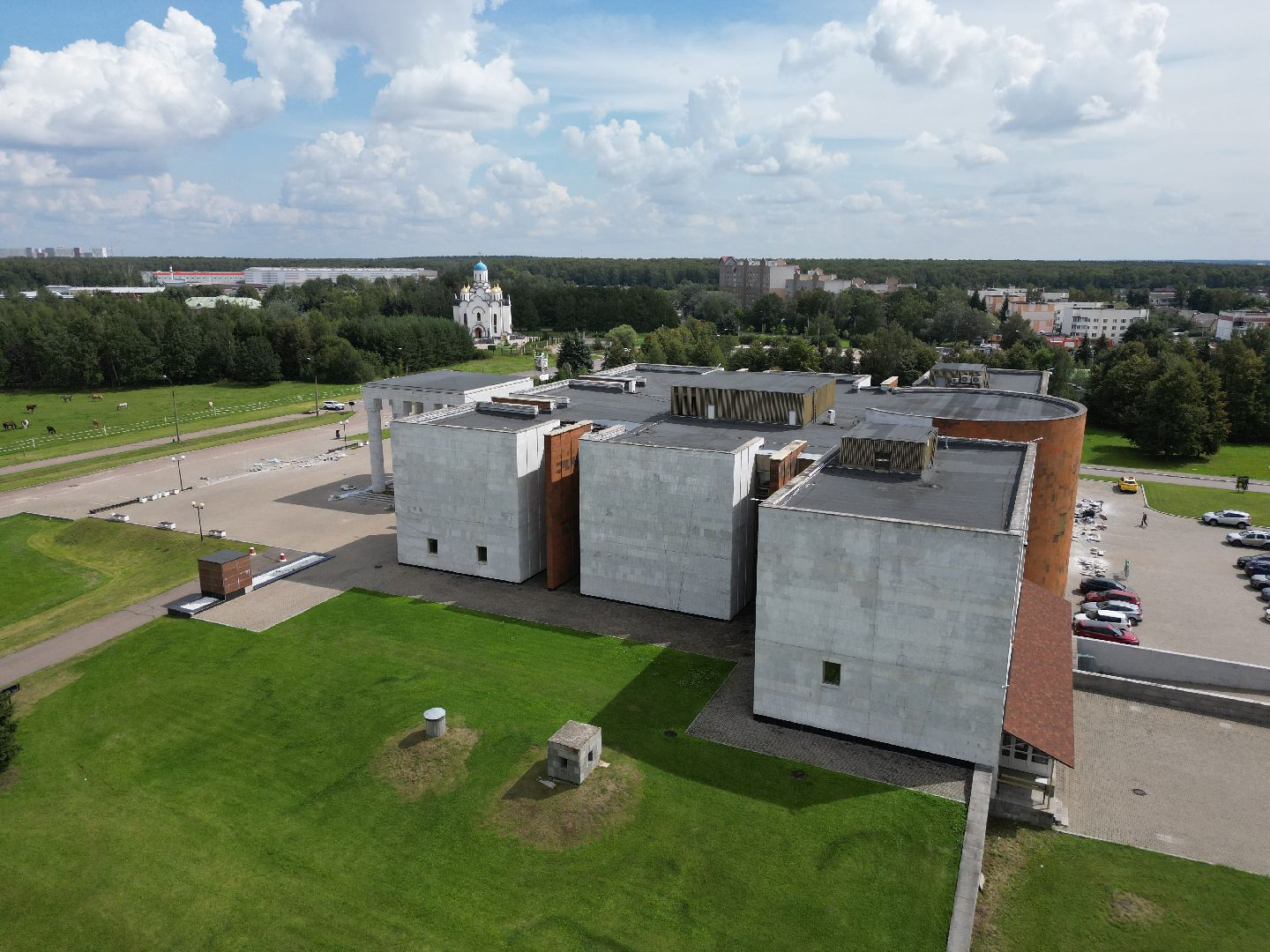 подольск, горки ленинские, музей, видео с коптера,