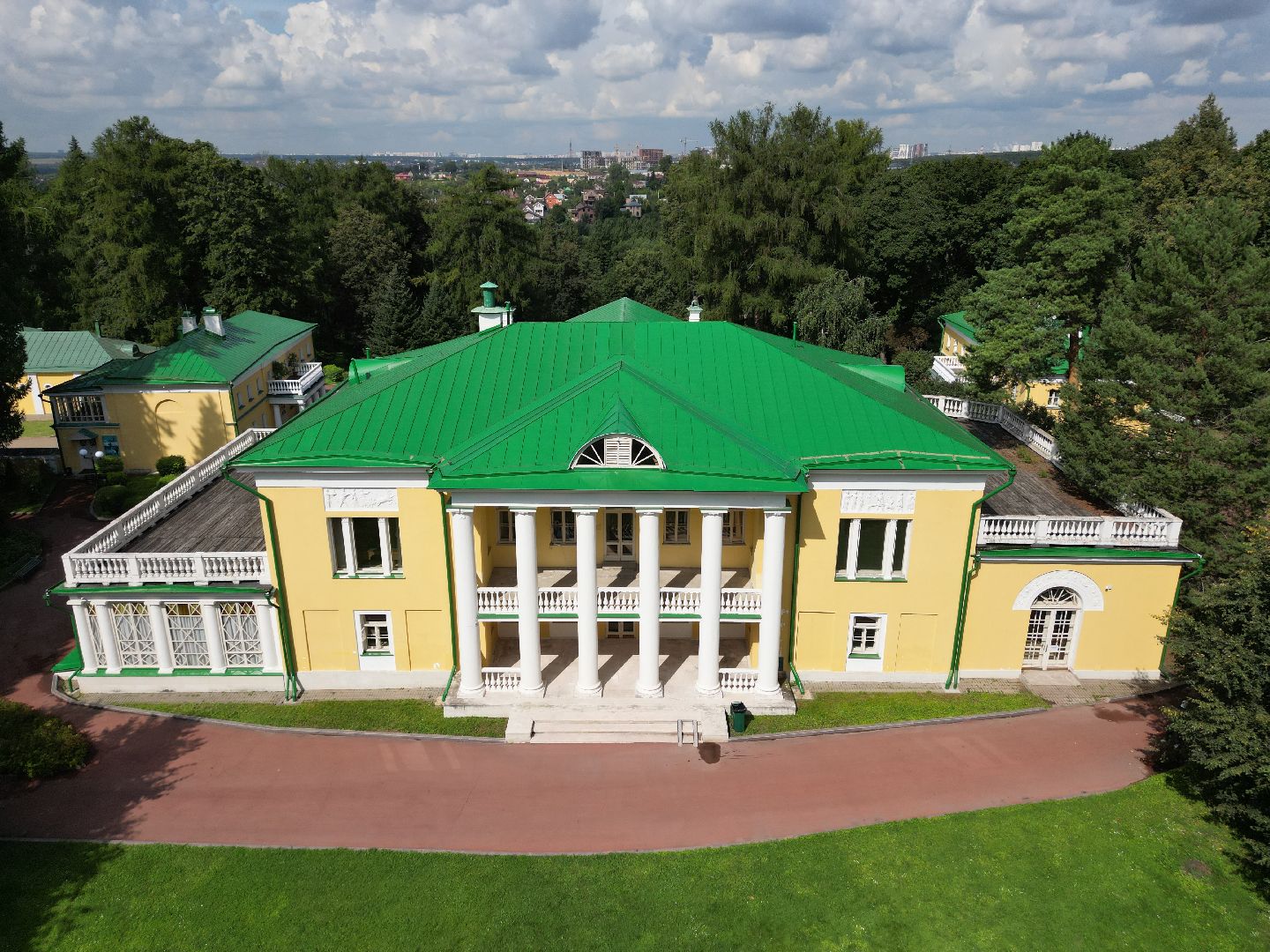 подольск, горки ленинские, музей, видео с коптера,