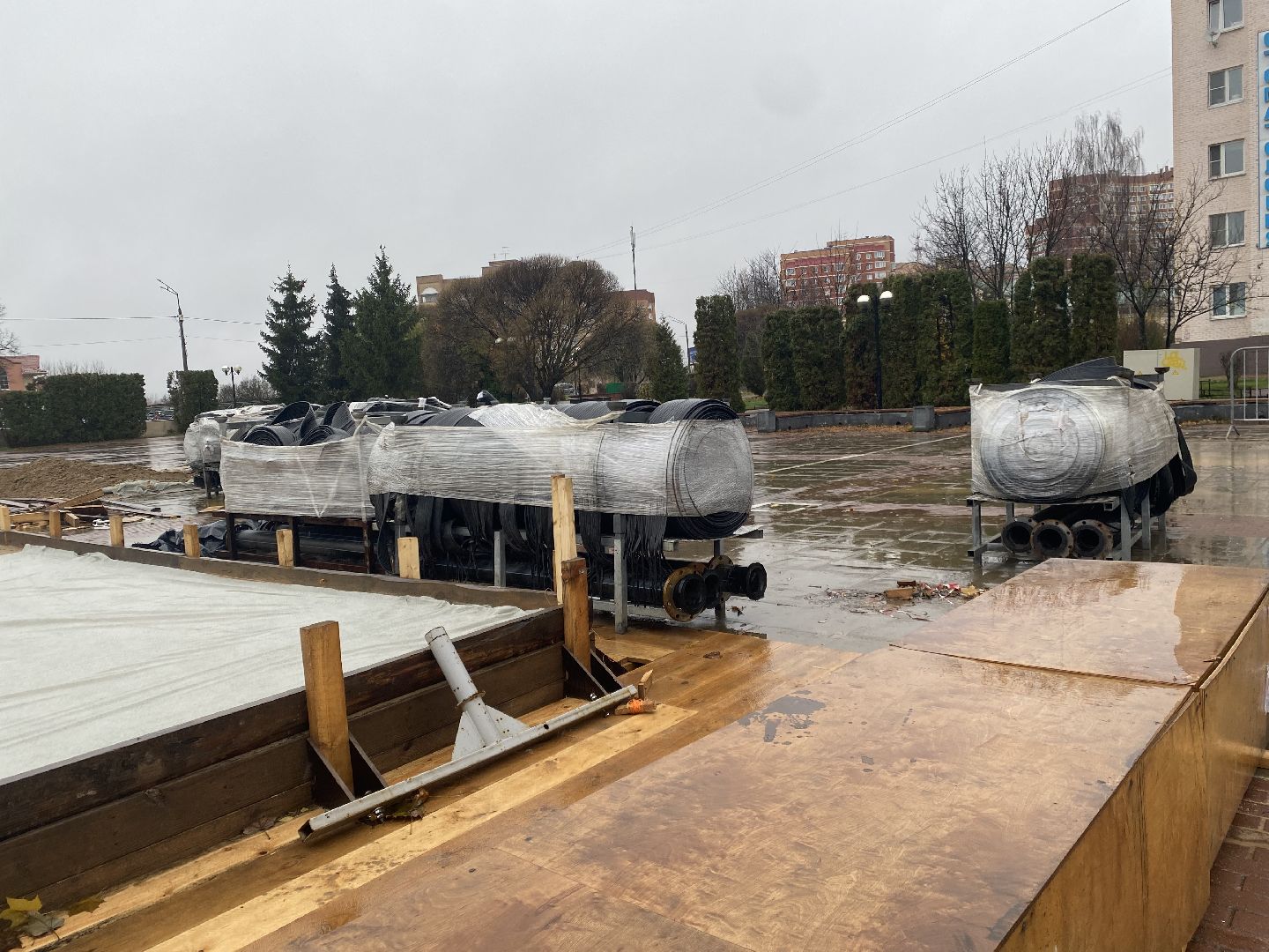 Каток, строительство, истра,