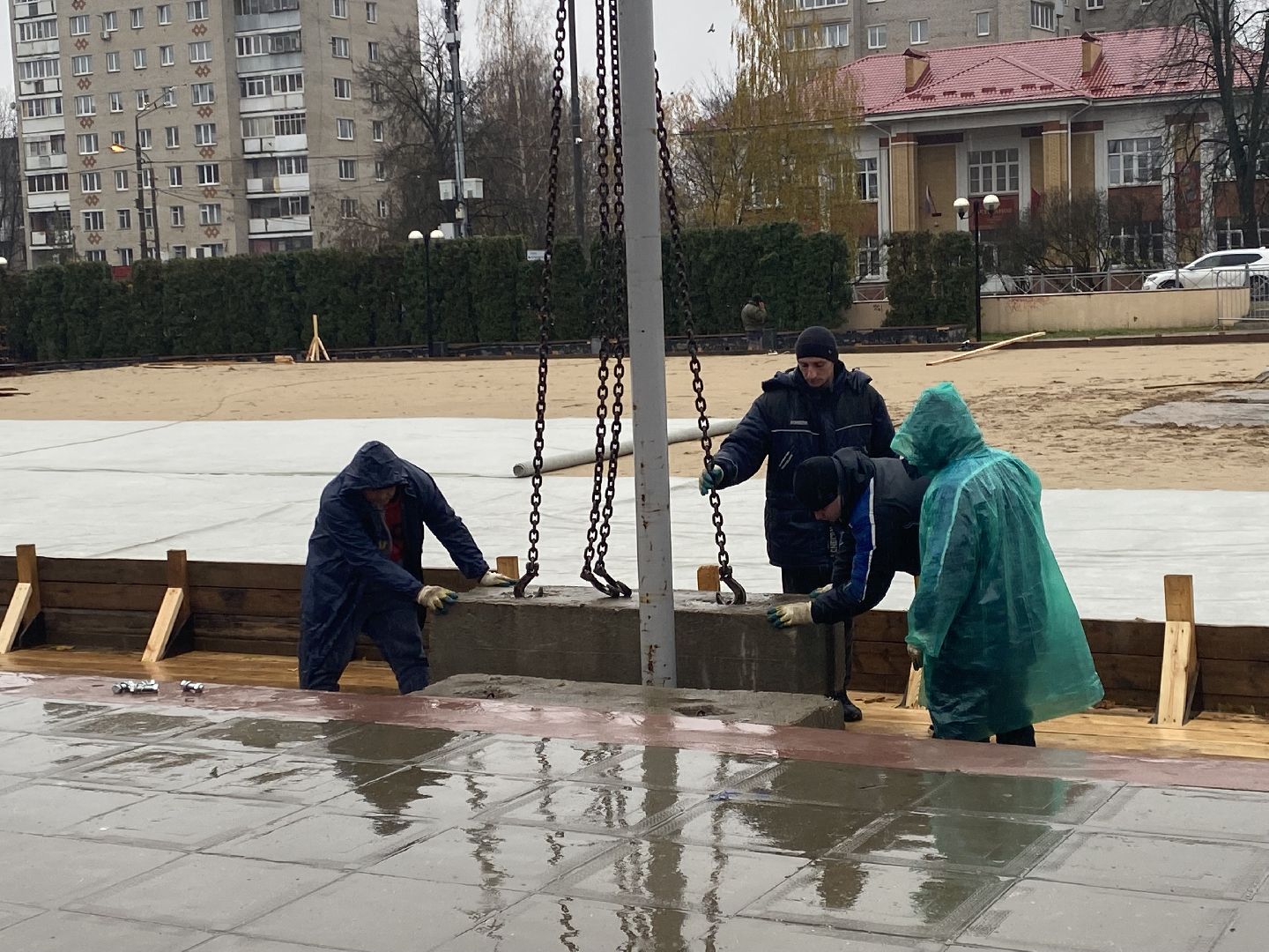 Каток, строительство, истра,