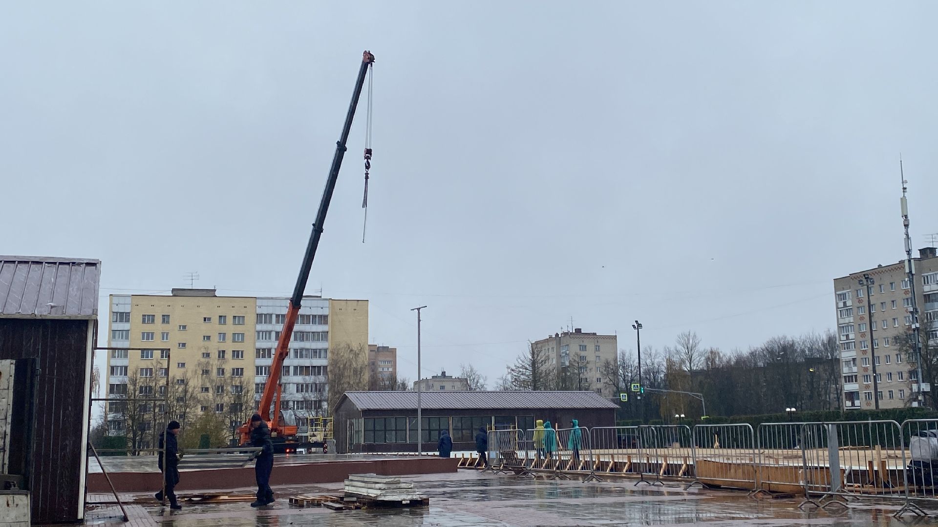 Каток, строительство, истра,