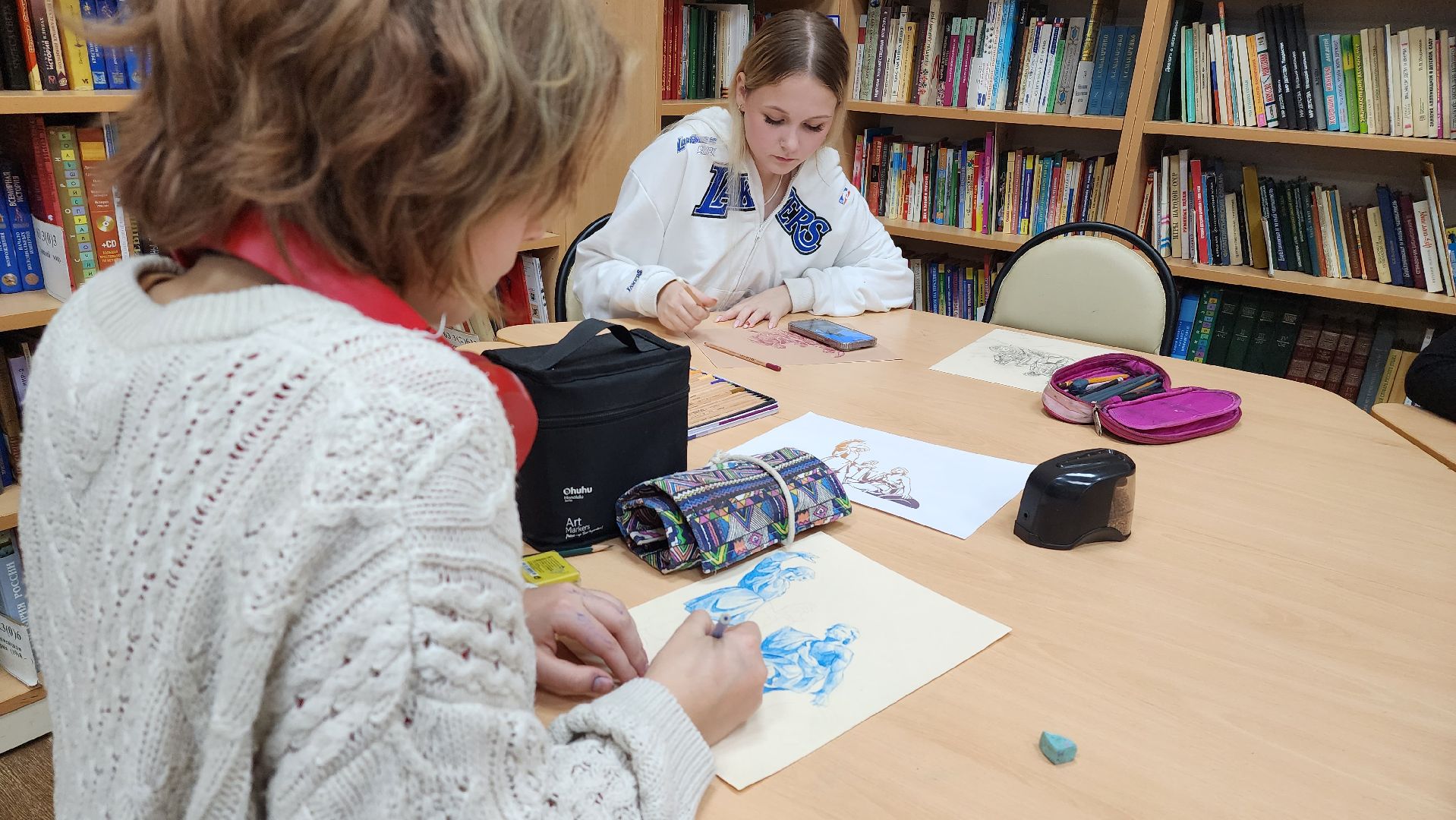 библиотека, мастер класс, культура, рисование,