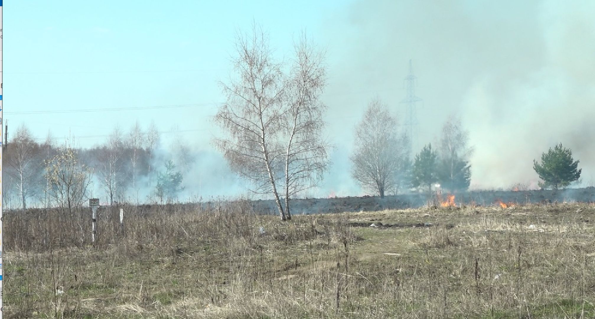 пол травы, Пожарные, опасность