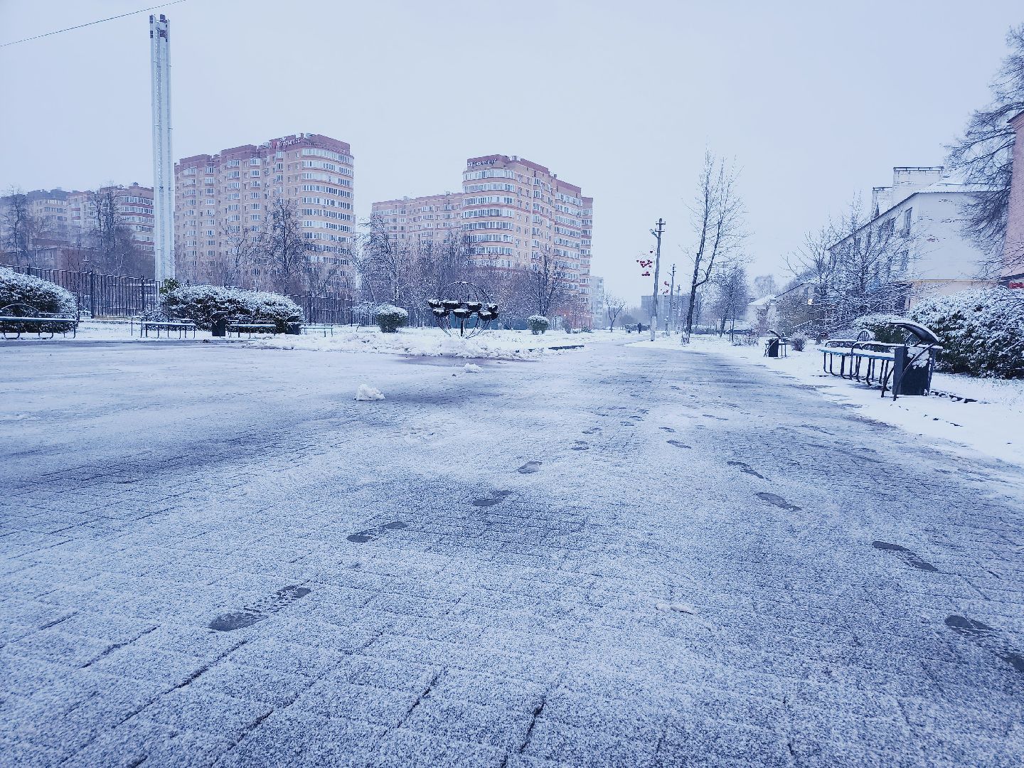 Егорьевск, снег, благоустройство, Подмосковье, первый снег, Московская область,Вертикалки, Вертикальное видео,ЖКХ, Снегопад, Коммунальщики,