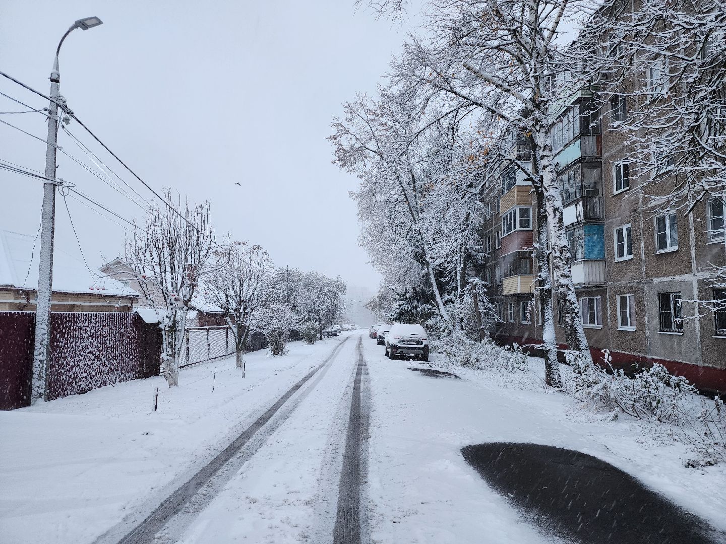 Коломна, снегопад, уборка снега, вертикалка,