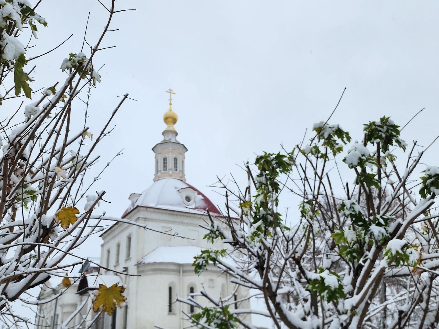 Коломна, снегопад, уборка снега, вертикалка,
