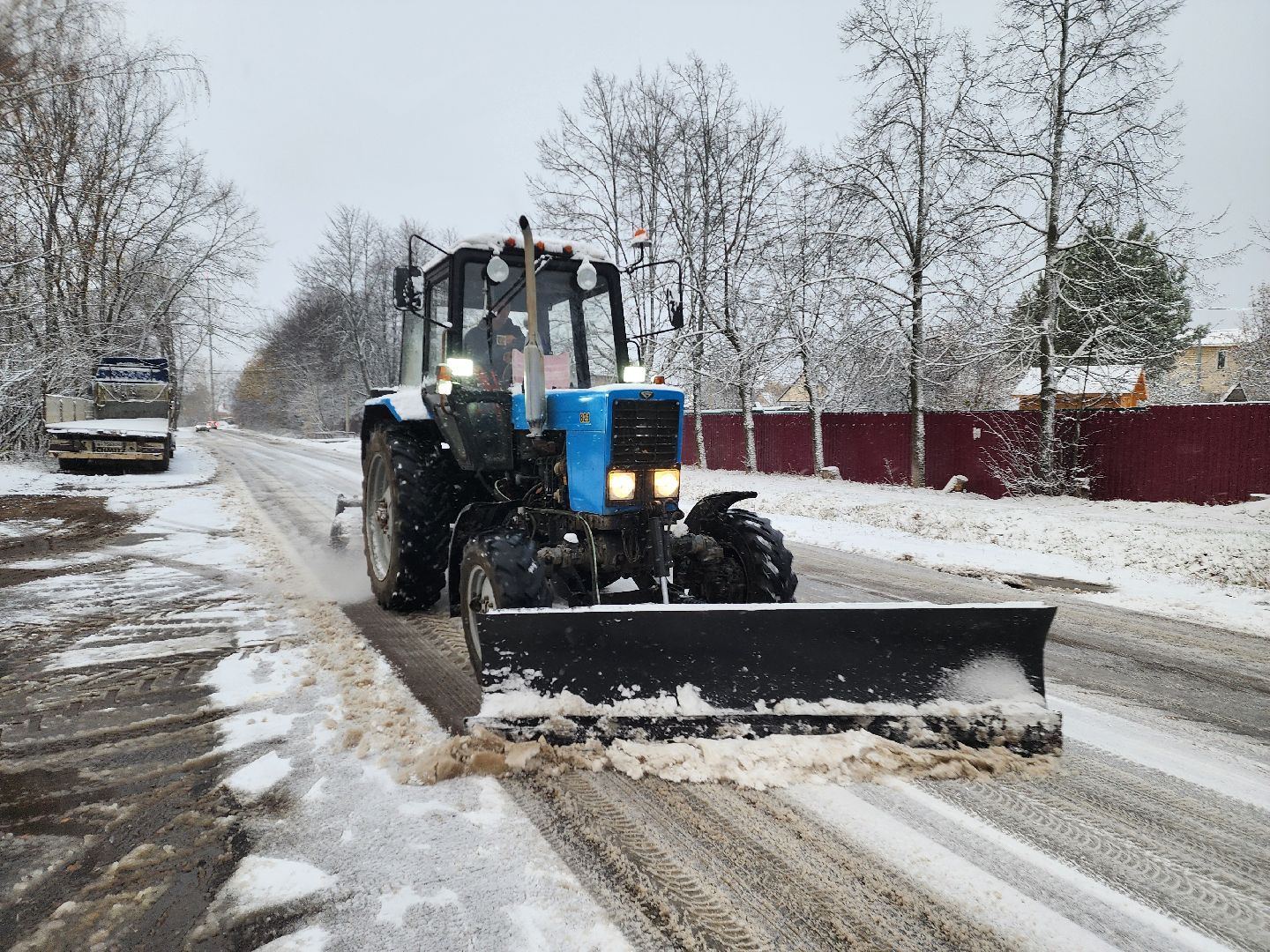 красноармейск, городской округ пушкинский, первый снег, уборка снега, вертикалки