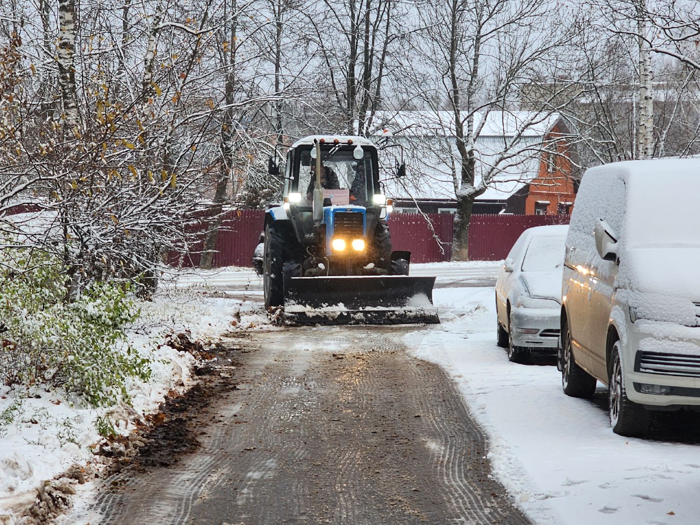 красноармейск, городской округ пушкинский, первый снег, уборка снега, вертикалки