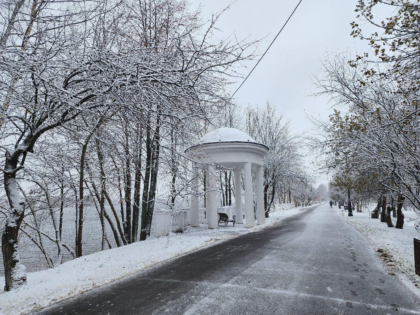 Дубна, Снег, Коммунальщики, Уборка снега, вертикалки,