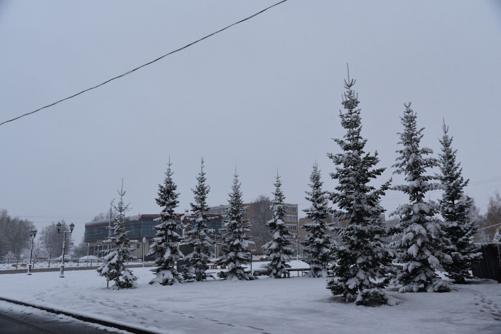 лотошино, жкх, уборка снега, первый снег, благоустройство, вертикалки,