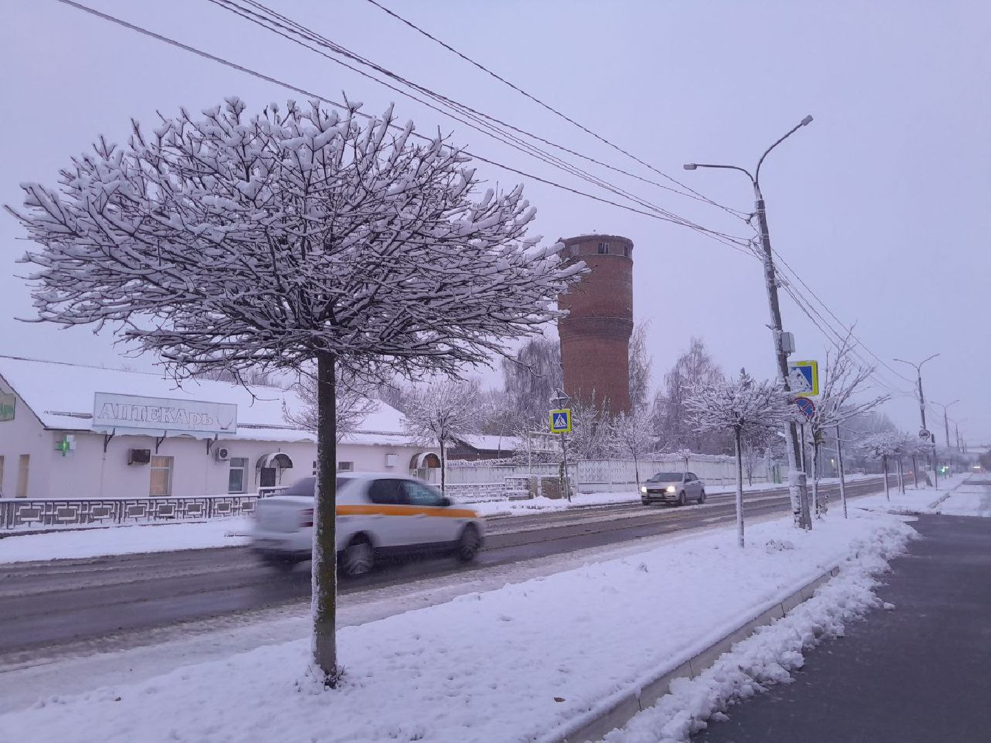 лотошино, жкх, уборка снега, первый снег, благоустройство, вертикалки,