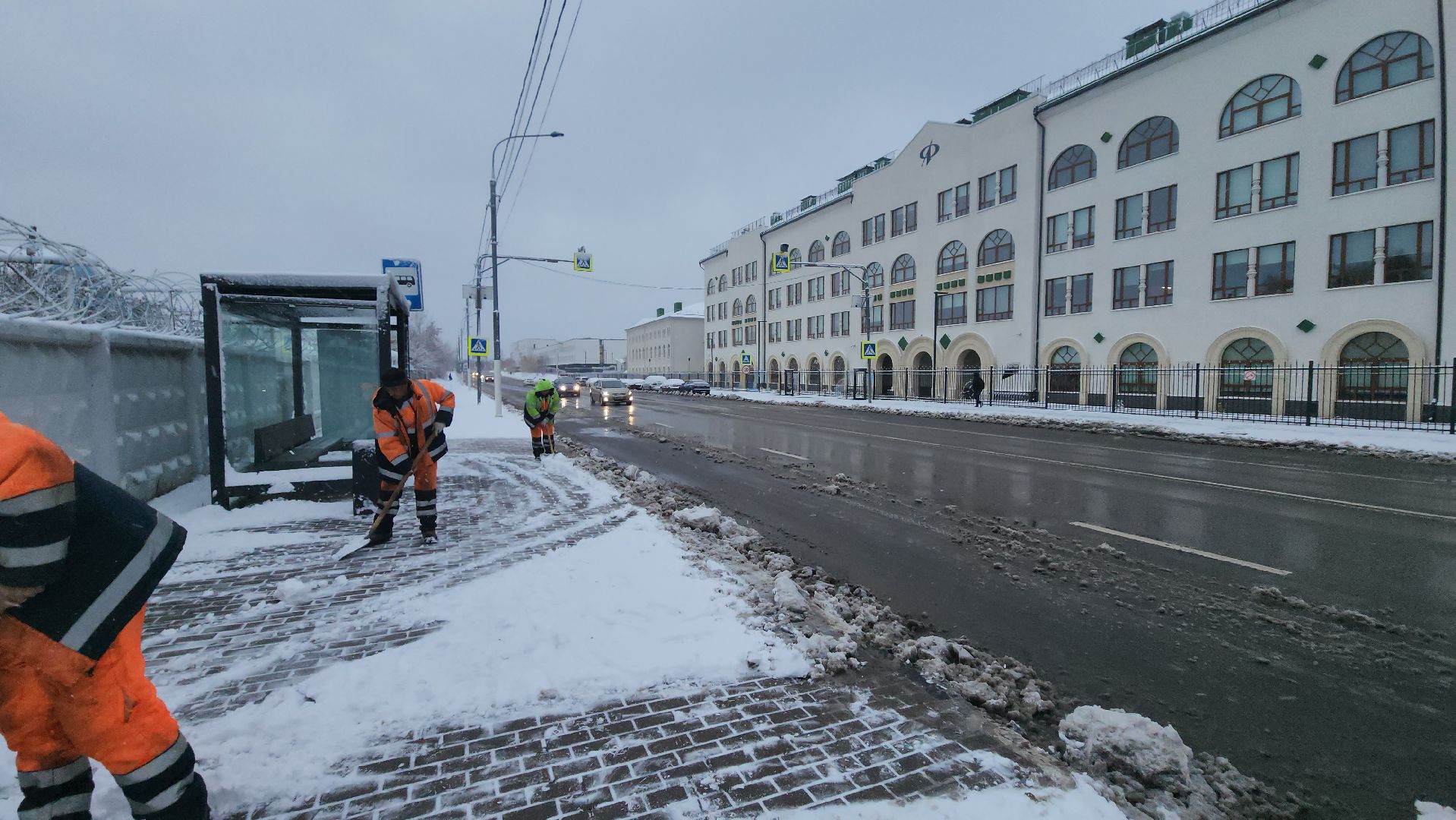 долгопрудный, коммунальщики, уборка снега, трактор, вертикалка,