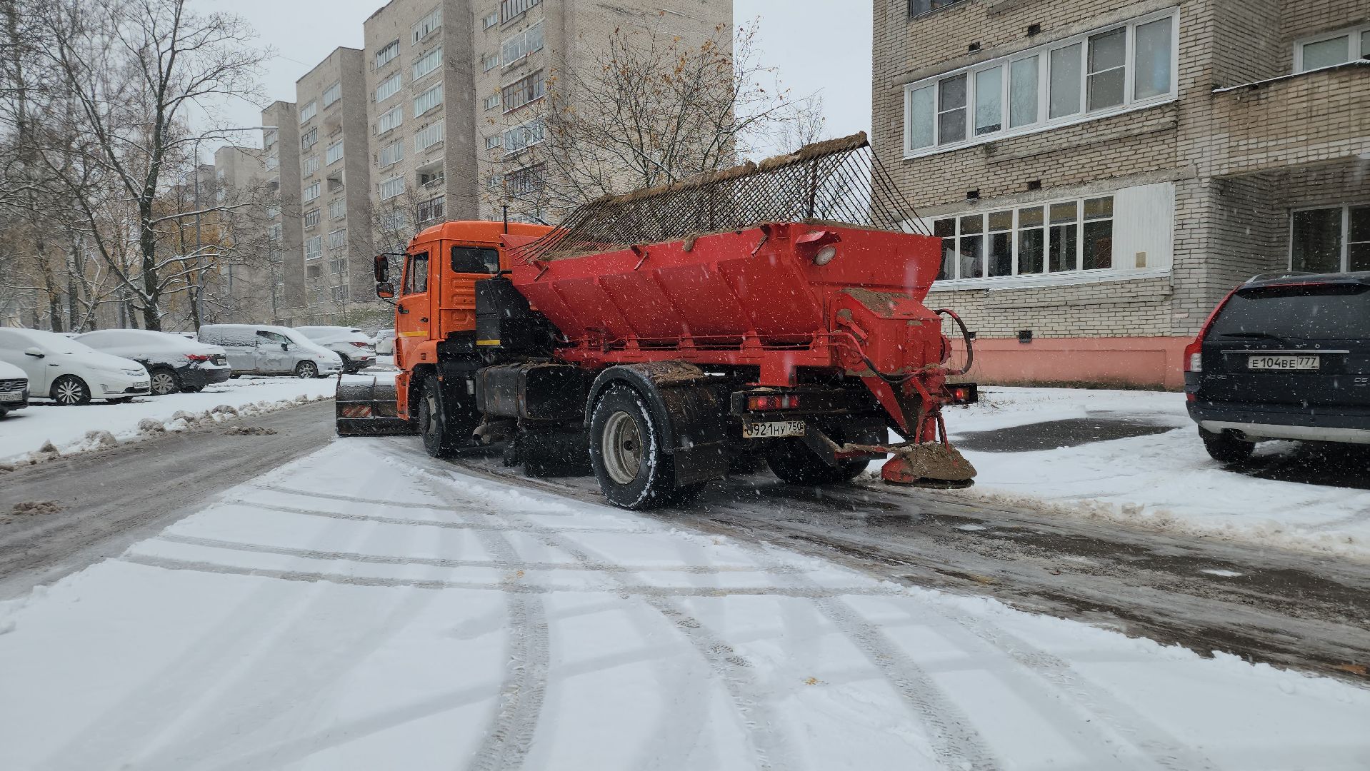 Черноголовка, Снегопад, уборка снега и наледи,ЖКХ, коммунальные службы, комунальная техника,