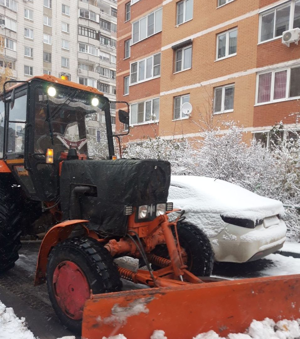 Снег, Уборка снега, Лобня, вертикалка,