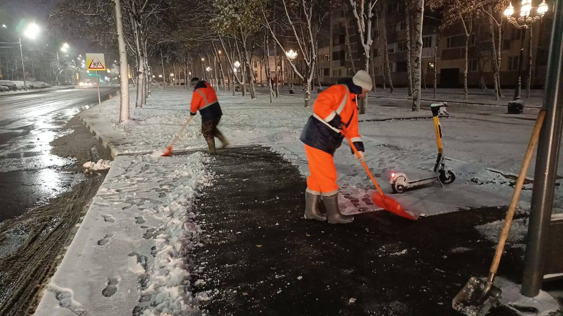пушкино, последствия стихии, снегопад, коммунальная техника, снегоуборочная техника, чистка снега, вертикалки