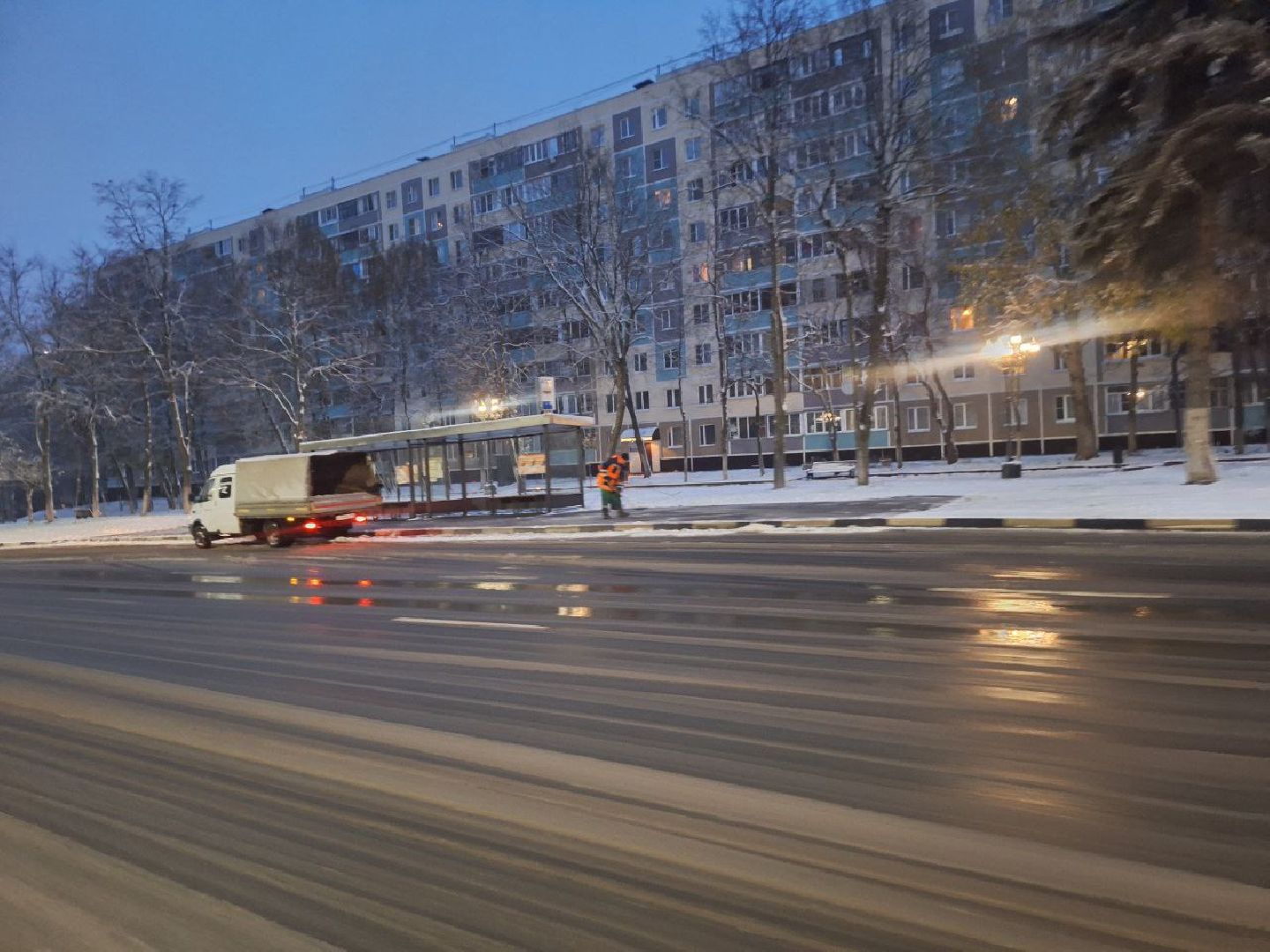 пушкино, последствия стихии, снегопад, коммунальная техника, снегоуборочная техника, чистка снега, вертикалки