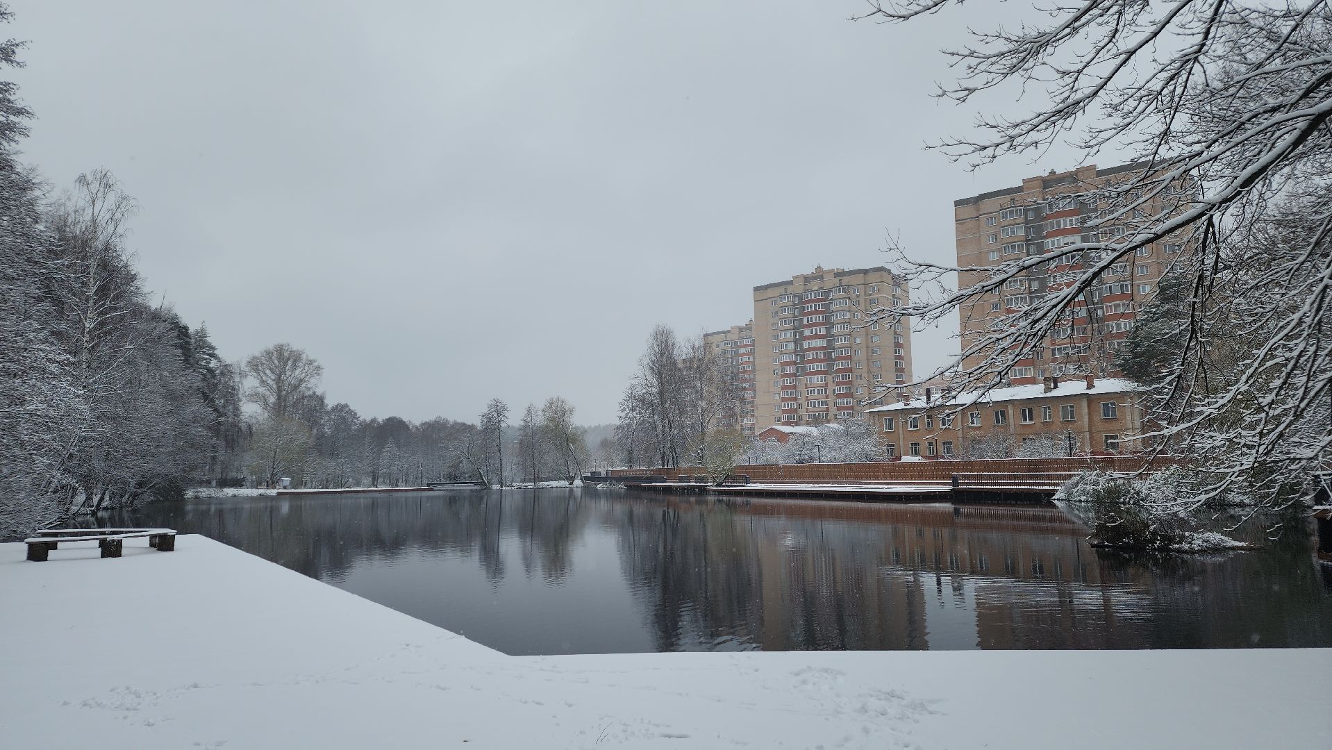 Первый снег, коммунальная служба, Парки, день народно единства, Лосино-Петровский, вертикалки,