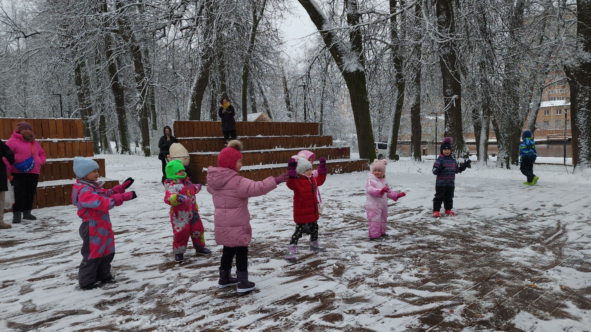 Первый снег, коммунальная служба, Парки, день народно единства, Лосино-Петровский, вертикалки,