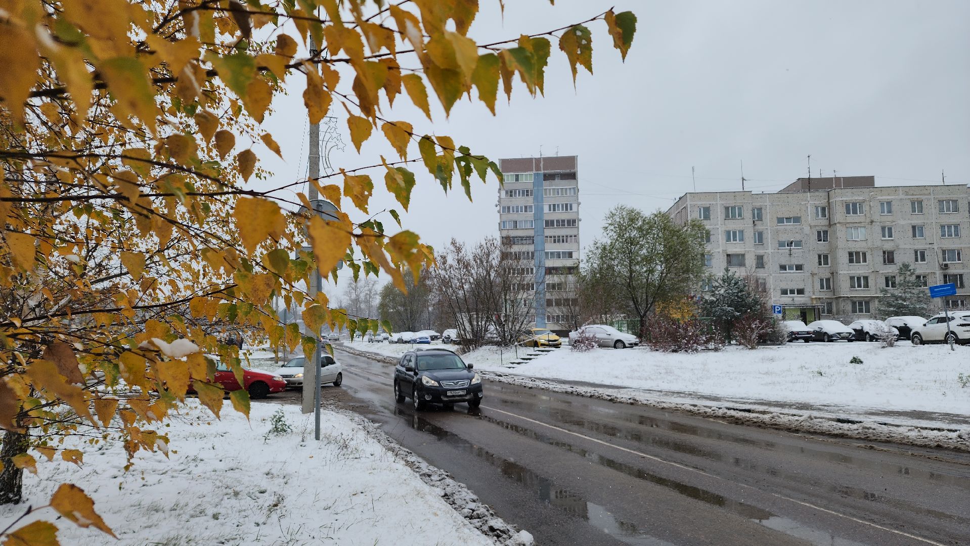 Первый снег, коммунальная служба, Парки, день народно единства, Лосино-Петровский, вертикалки,